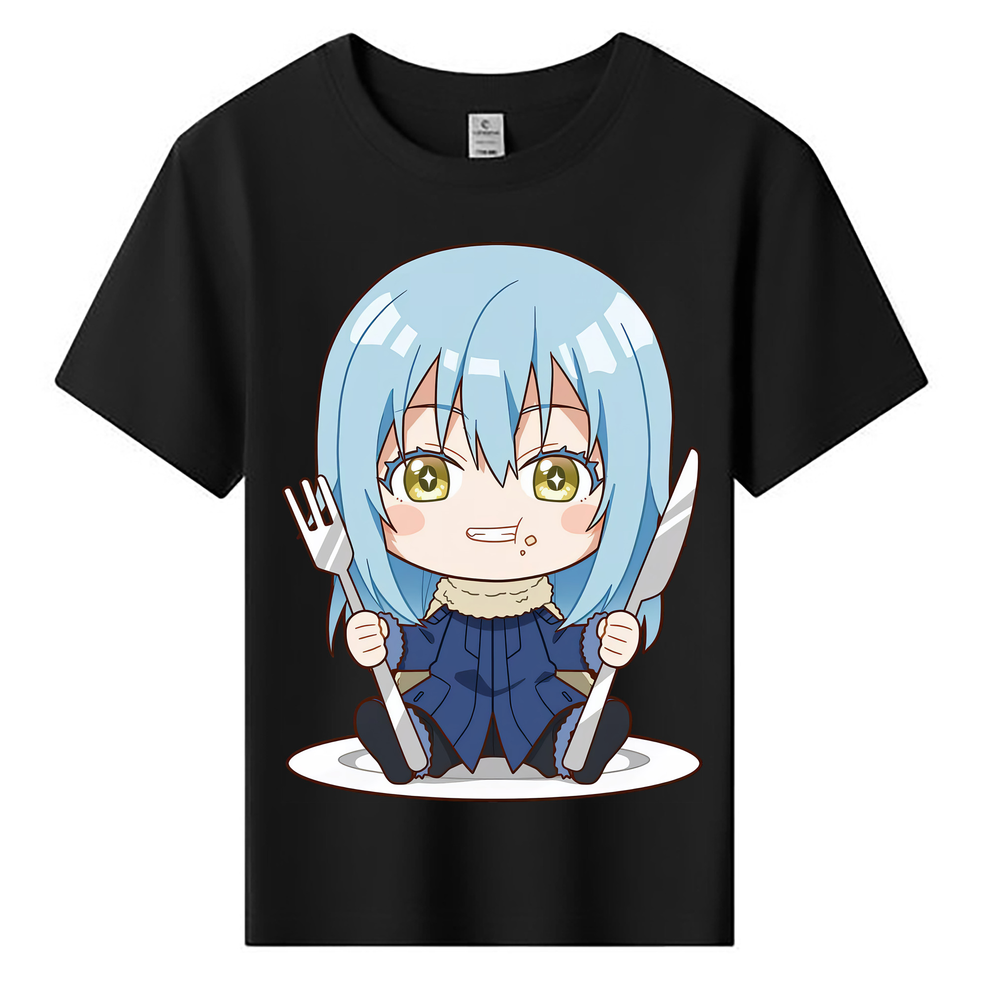 （画像用） 転スラ Regarding Reincarnated to Slime 綿100％キッズTシャツ（フロントプリント）