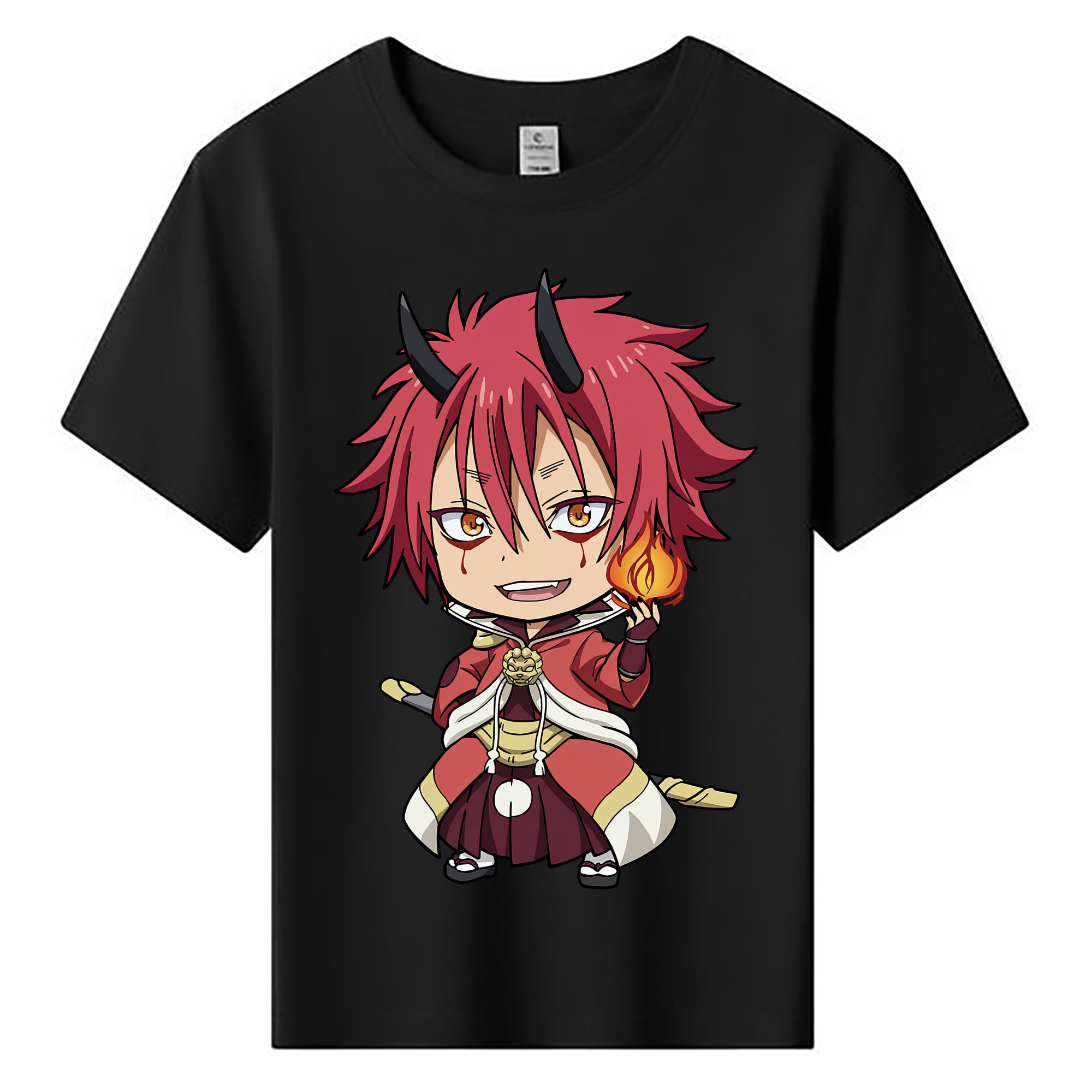 （画像用） 転スラ Regarding Reincarnated to Slime 綿100％キッズTシャツ（フロントプリント）