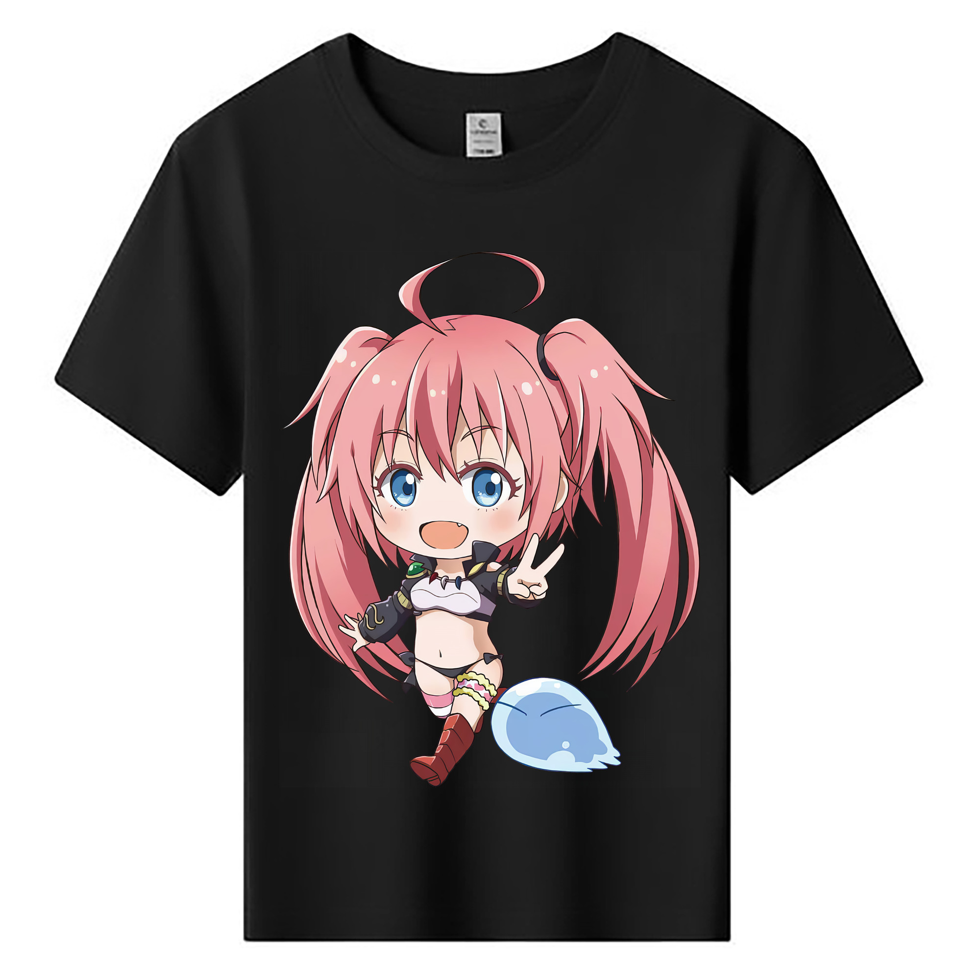（画像用） 転スラ Regarding Reincarnated to Slime 綿100％キッズTシャツ（フロントプリント）