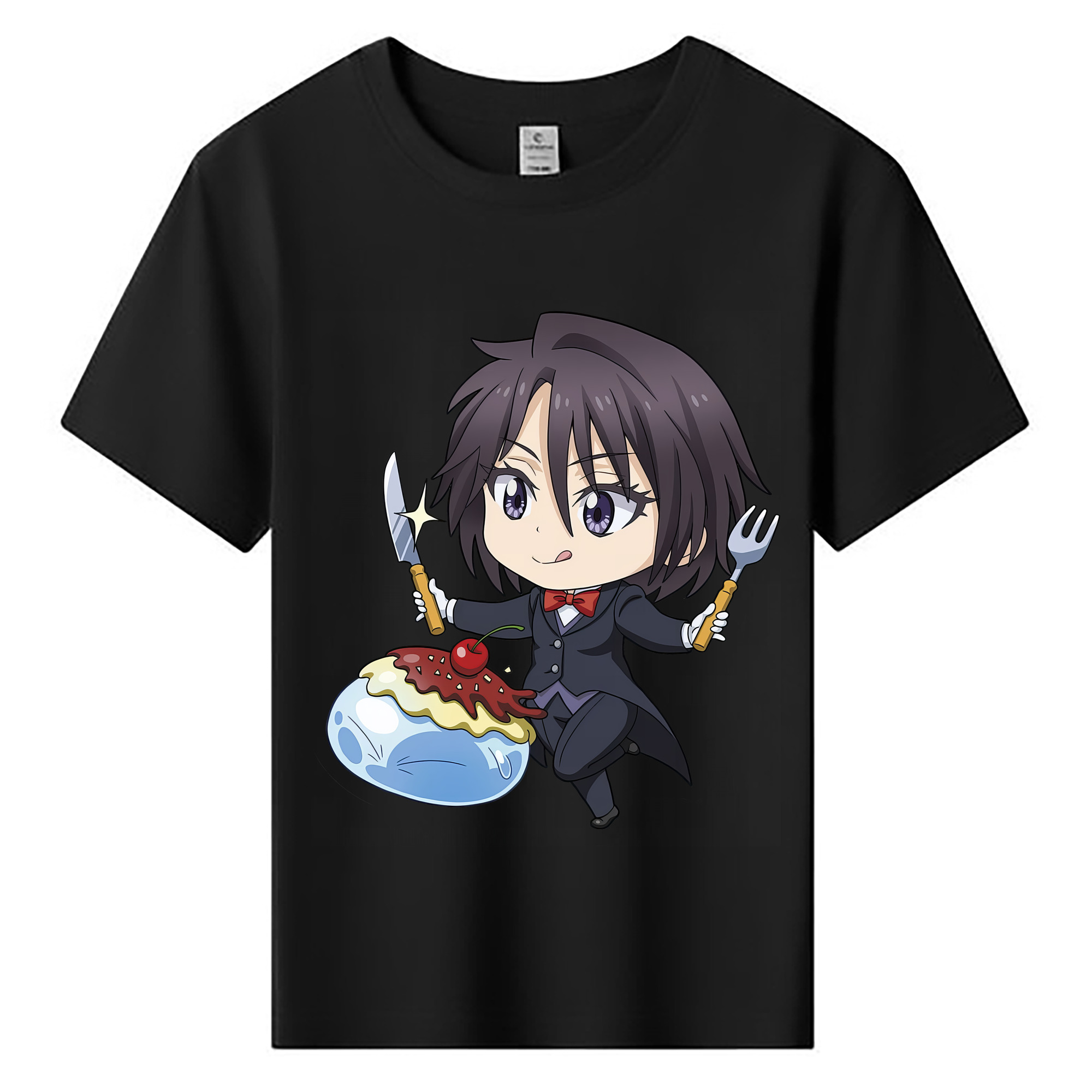（画像用） 転スラ Regarding Reincarnated to Slime 綿100％キッズTシャツ（フロントプリント）