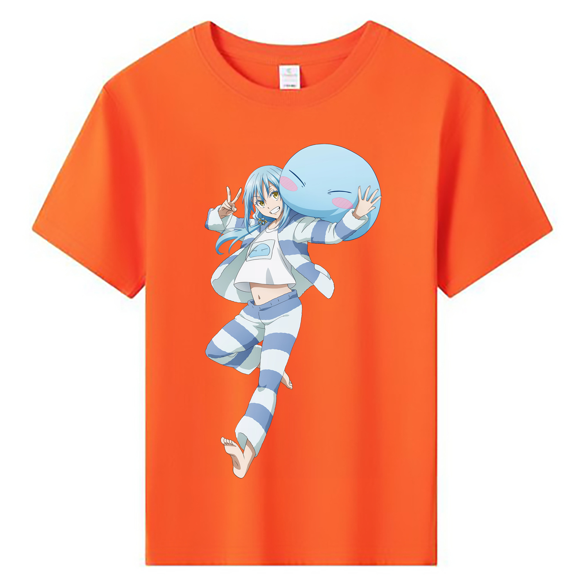 （画像用） 転スラ Regarding Reincarnated to Slime 綿100％キッズTシャツ（フロントプリント）