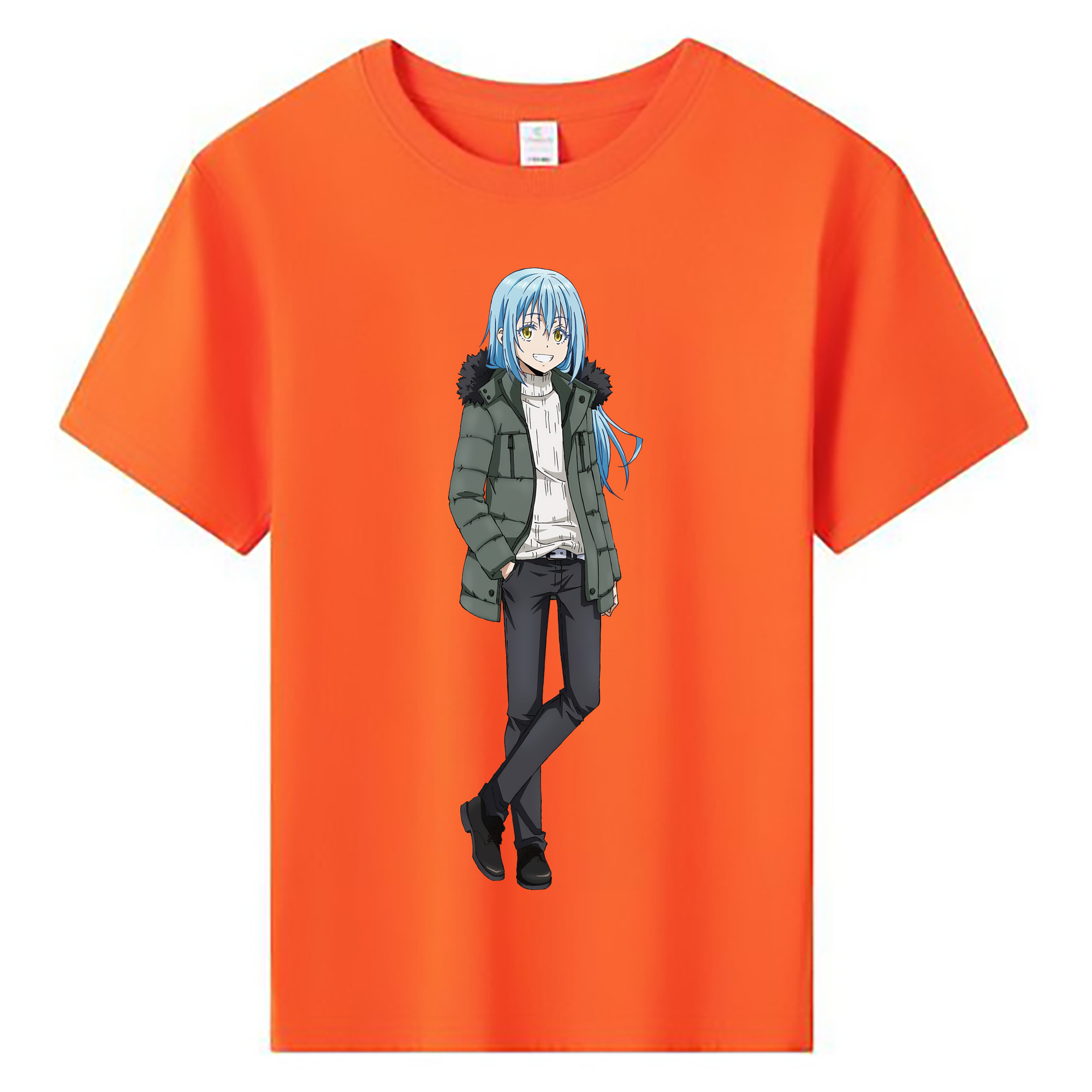 （画像用） 転スラ Regarding Reincarnated to Slime 綿100％キッズTシャツ（フロントプリント）