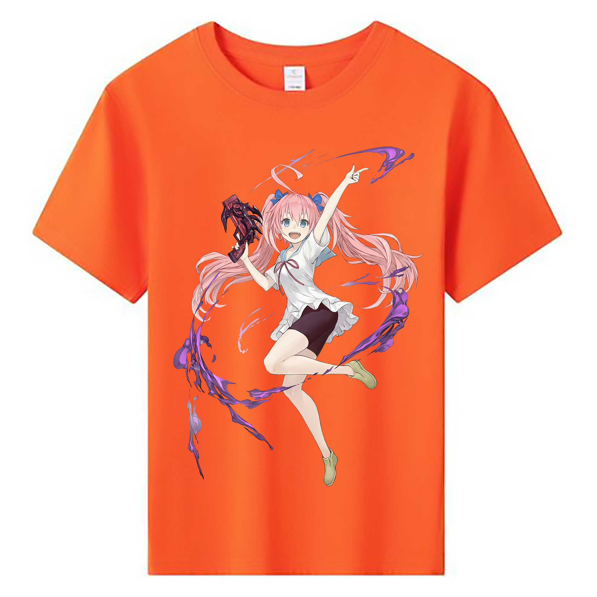 （画像用） 転スラ Regarding Reincarnated to Slime 綿100％キッズTシャツ（フロントプリント）
