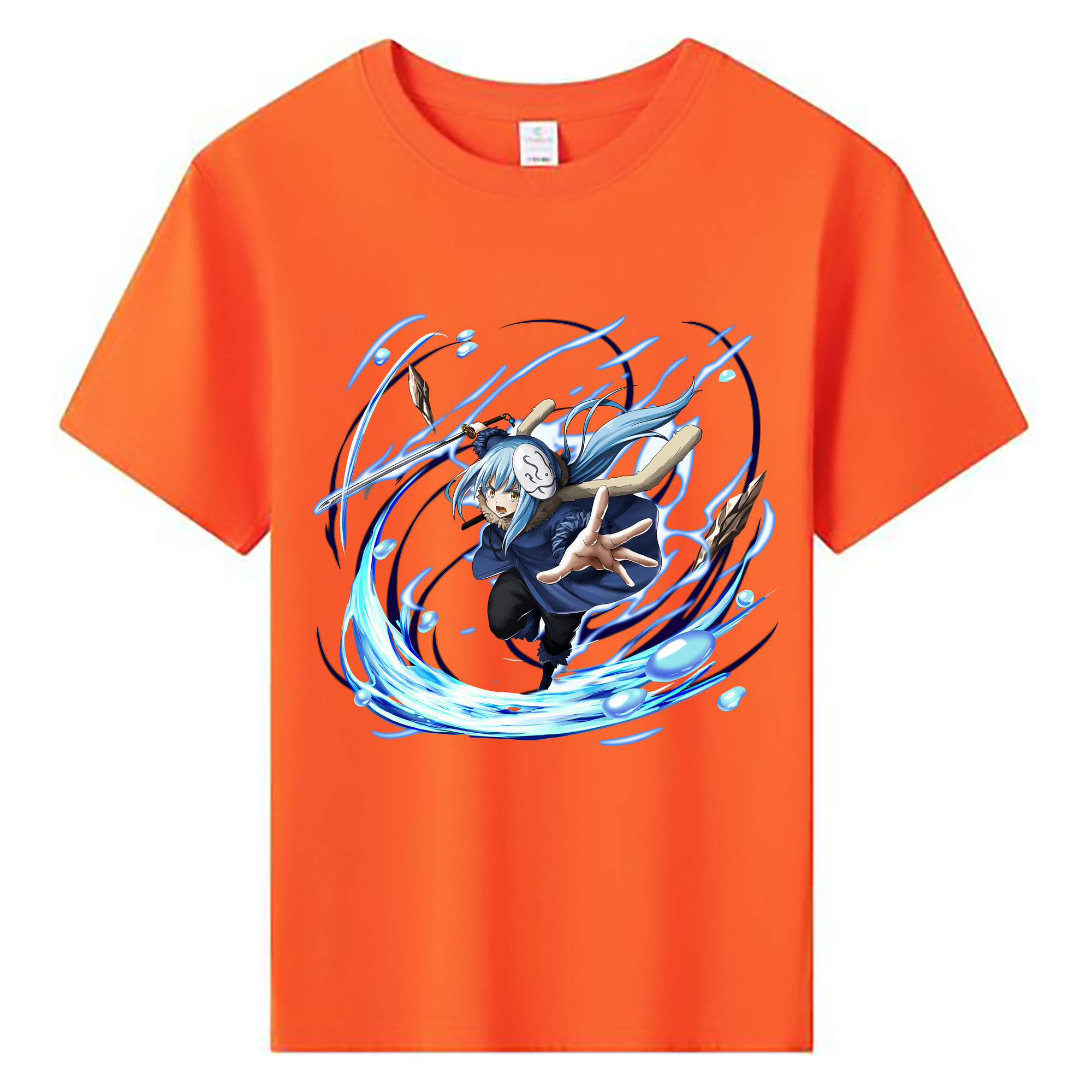 （画像用） 転スラ Regarding Reincarnated to Slime 綿100％キッズTシャツ（フロントプリント）