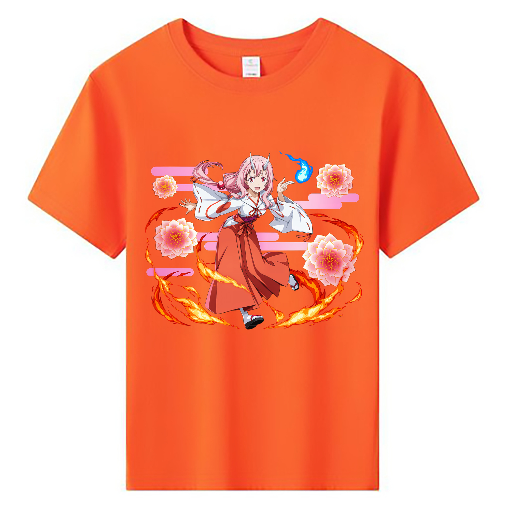 （画像用） 転スラ Regarding Reincarnated to Slime 綿100％キッズTシャツ（フロントプリント）