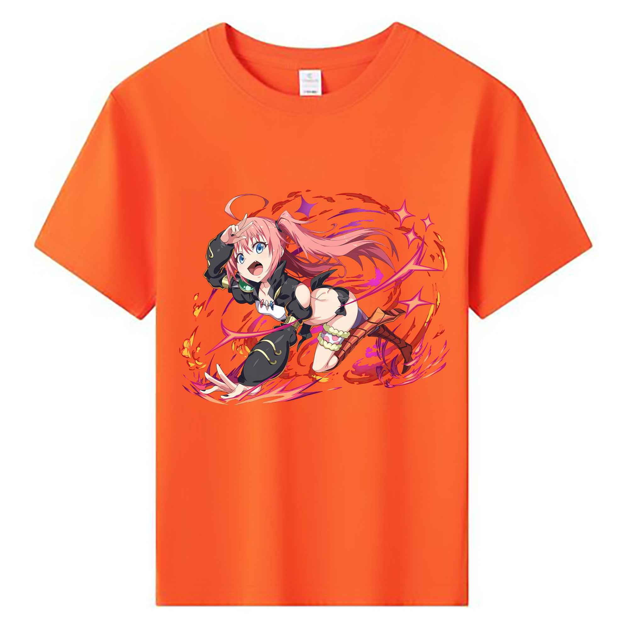 （画像用） 転スラ Regarding Reincarnated to Slime 綿100％キッズTシャツ（フロントプリント）