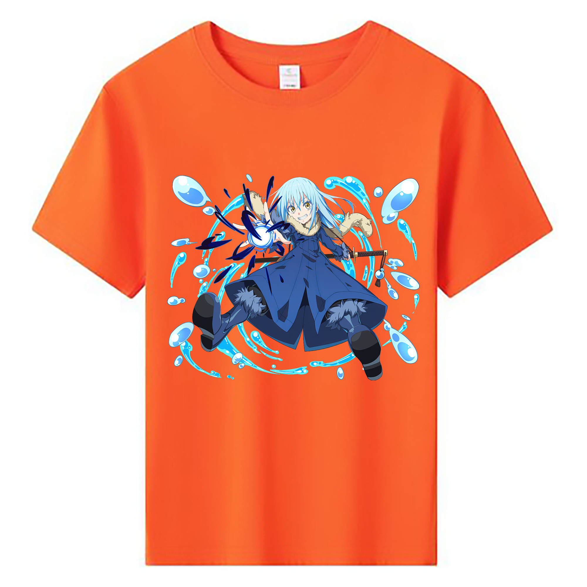 （画像用） 転スラ Regarding Reincarnated to Slime 綿100％キッズTシャツ（フロントプリント）