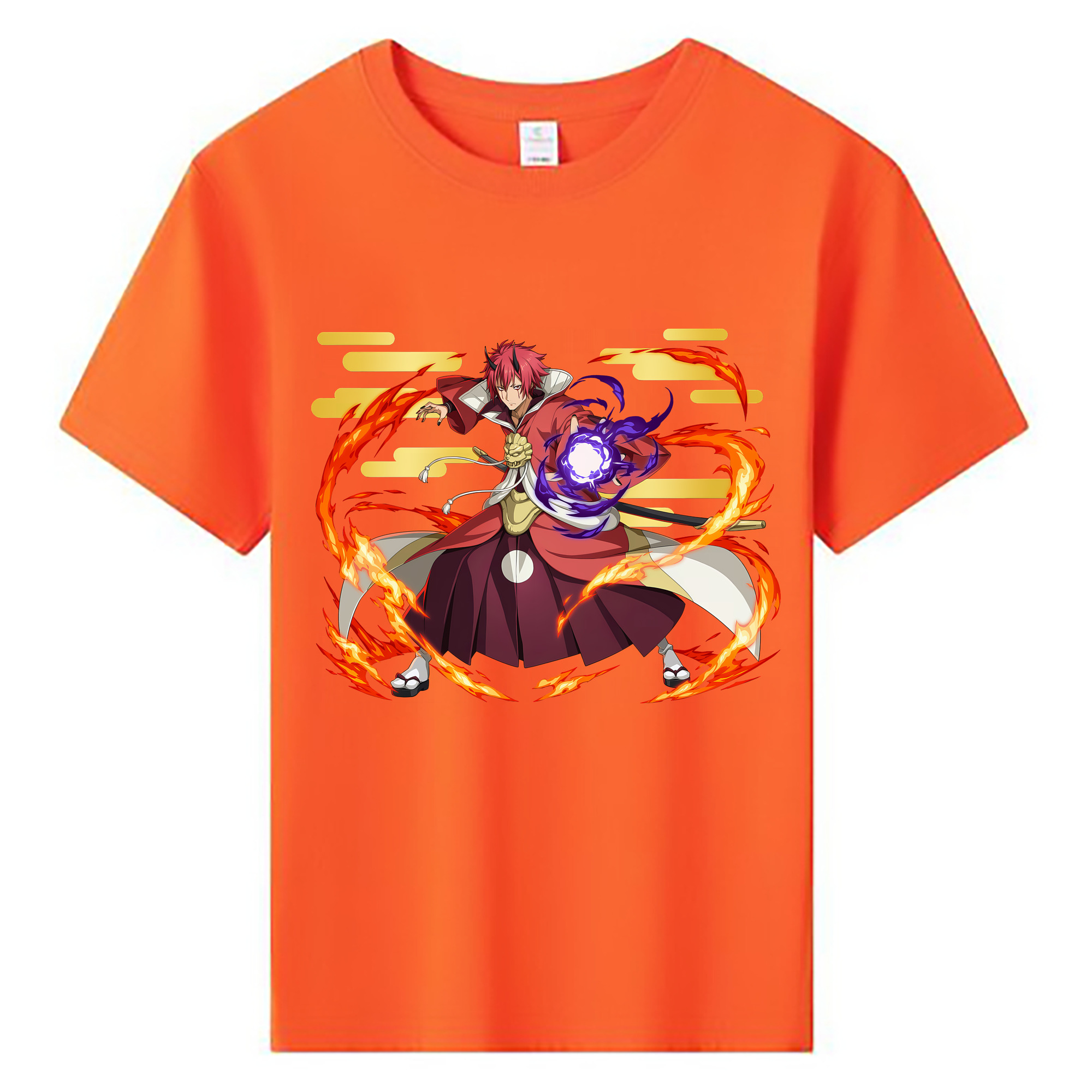 （画像用） 転スラ Regarding Reincarnated to Slime 綿100％キッズTシャツ（フロントプリント）