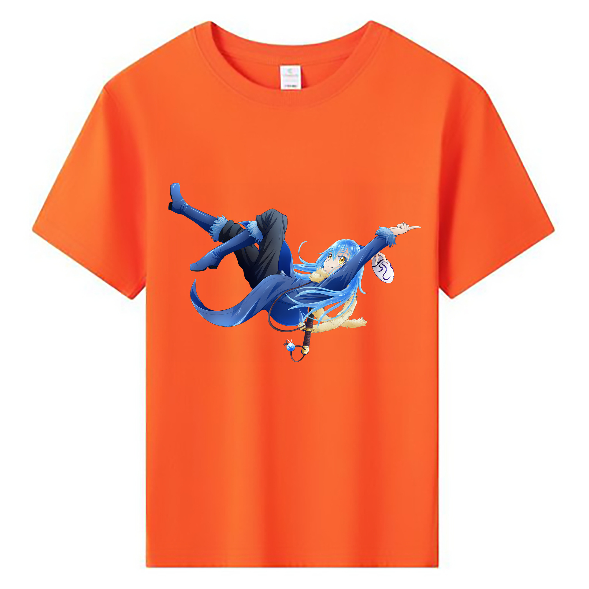（画像用） 転スラ Regarding Reincarnated to Slime 綿100％キッズTシャツ（フロントプリント）