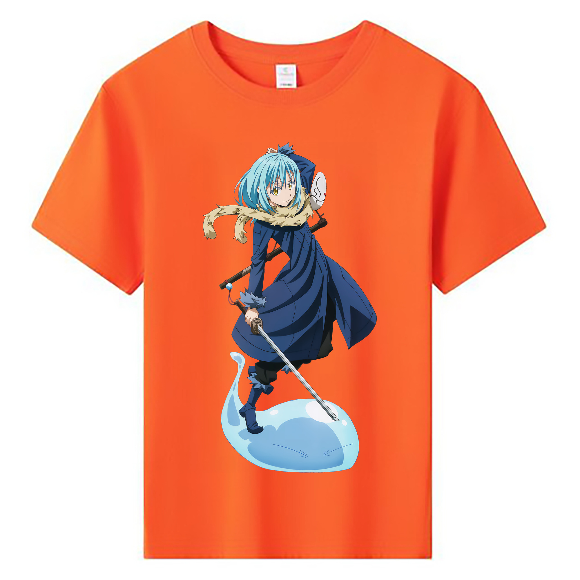 （画像用） 転スラ Regarding Reincarnated to Slime 綿100％キッズTシャツ（フロントプリント）