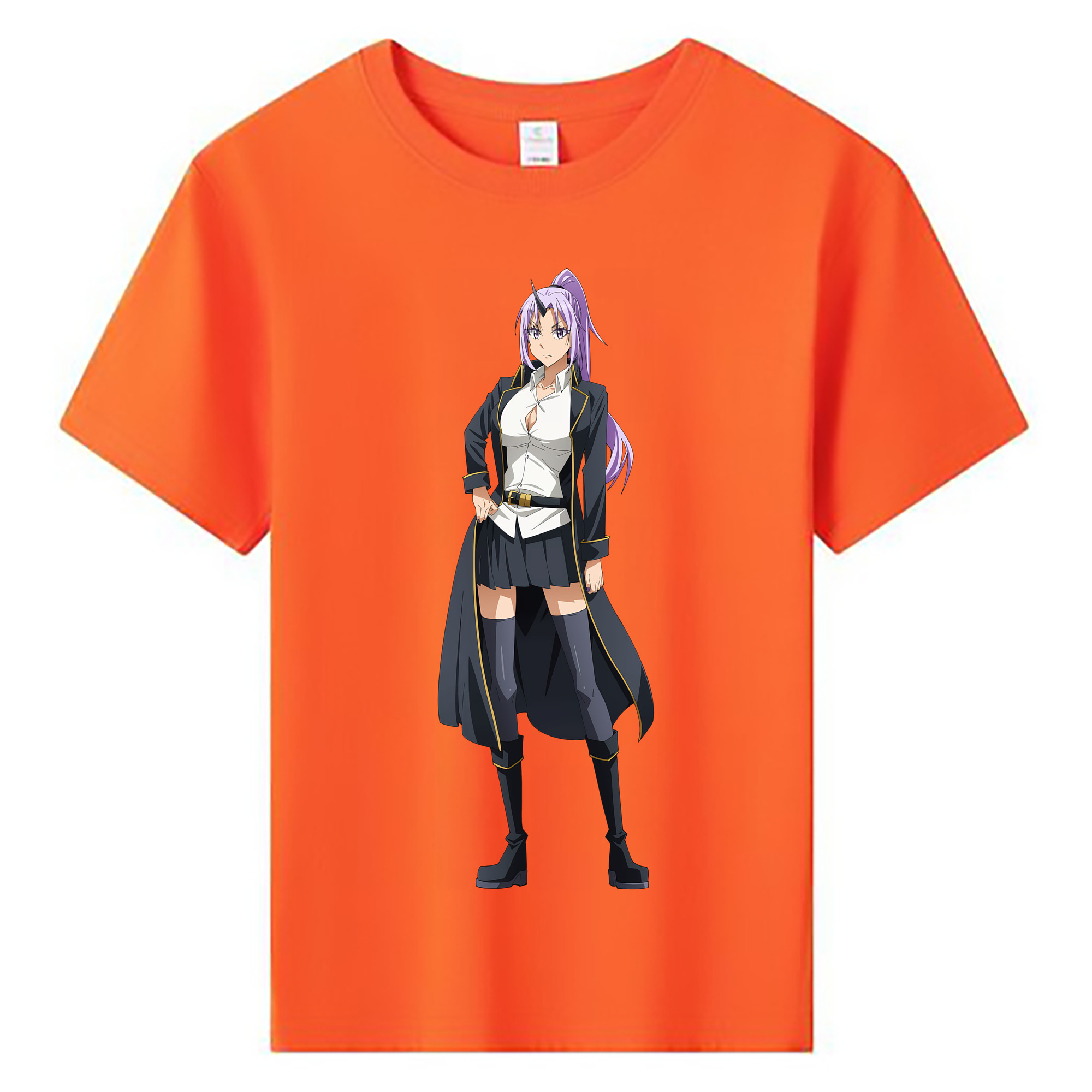 （画像用） 転スラ Regarding Reincarnated to Slime 綿100％キッズTシャツ（フロントプリント）