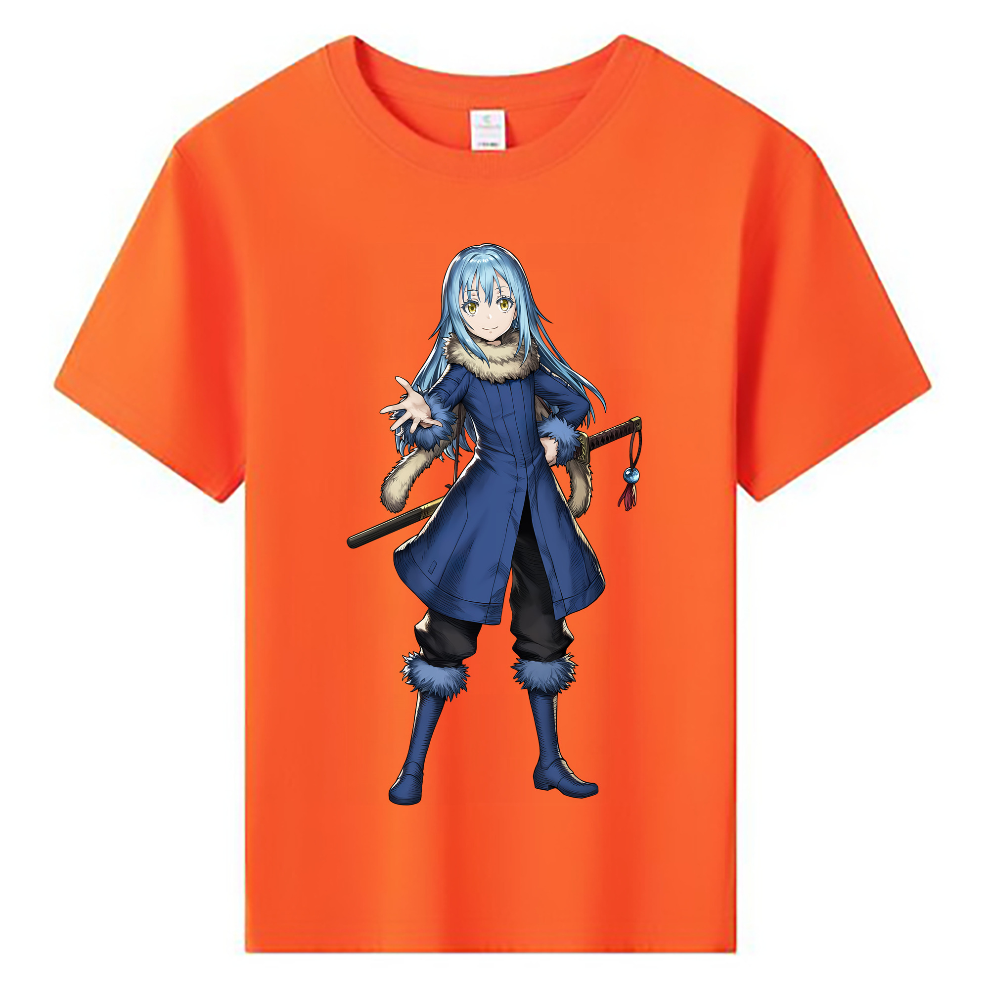 （画像用） 転スラ Regarding Reincarnated to Slime 綿100％キッズTシャツ（フロントプリント）