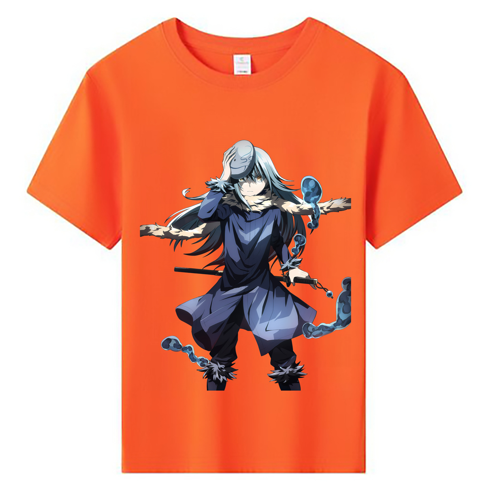 （画像用） 転スラ Regarding Reincarnated to Slime 綿100％キッズTシャツ（フロントプリント）