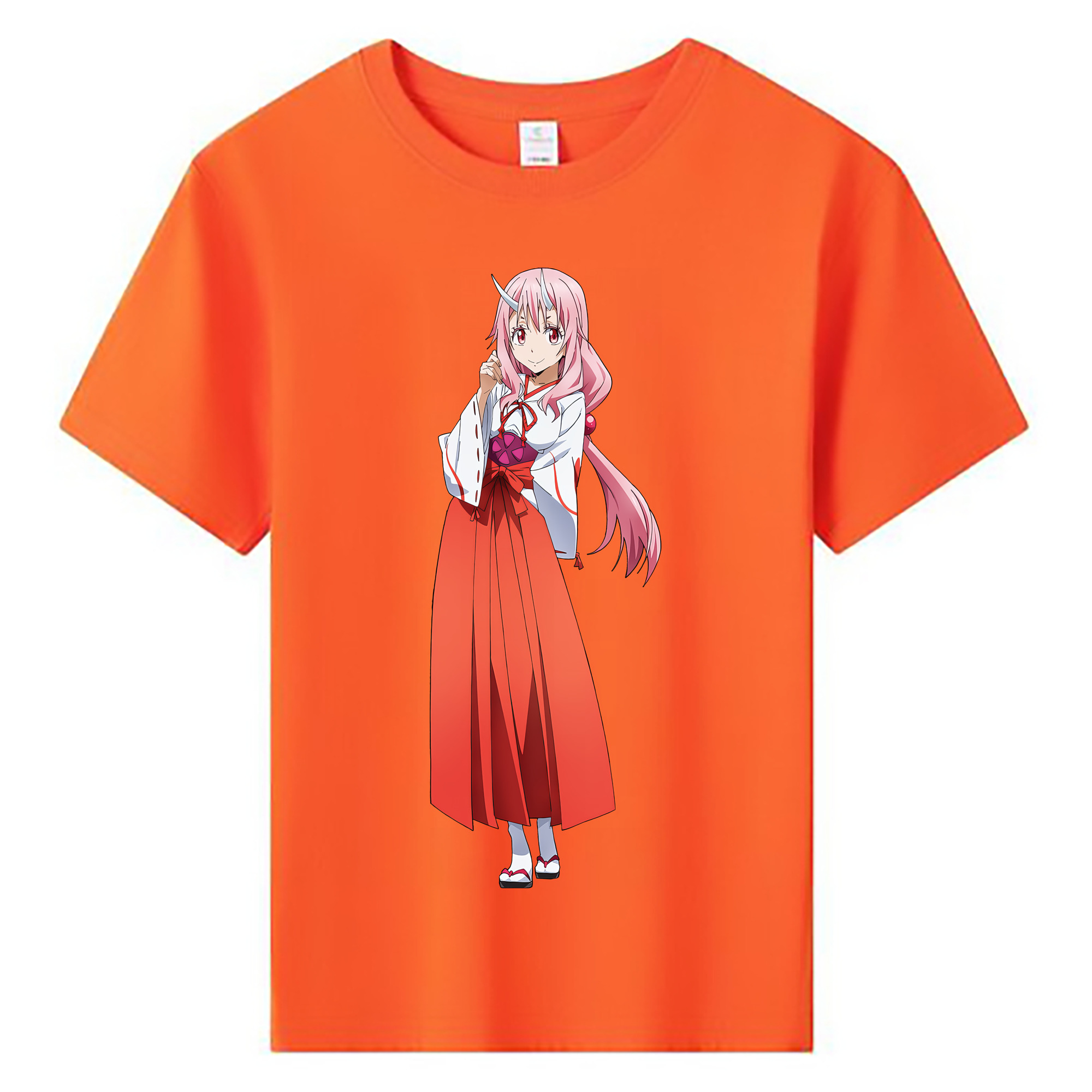 （画像用） 転スラ Regarding Reincarnated to Slime 綿100％キッズTシャツ（フロントプリント）