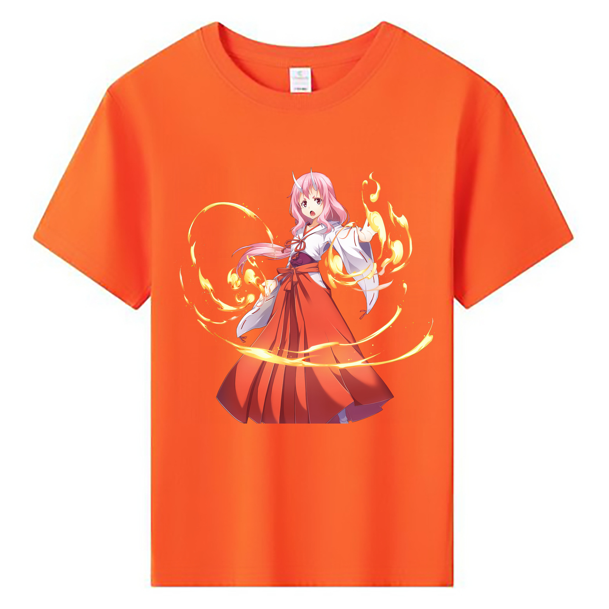 （画像用） 転スラ Regarding Reincarnated to Slime 綿100％キッズTシャツ（フロントプリント）