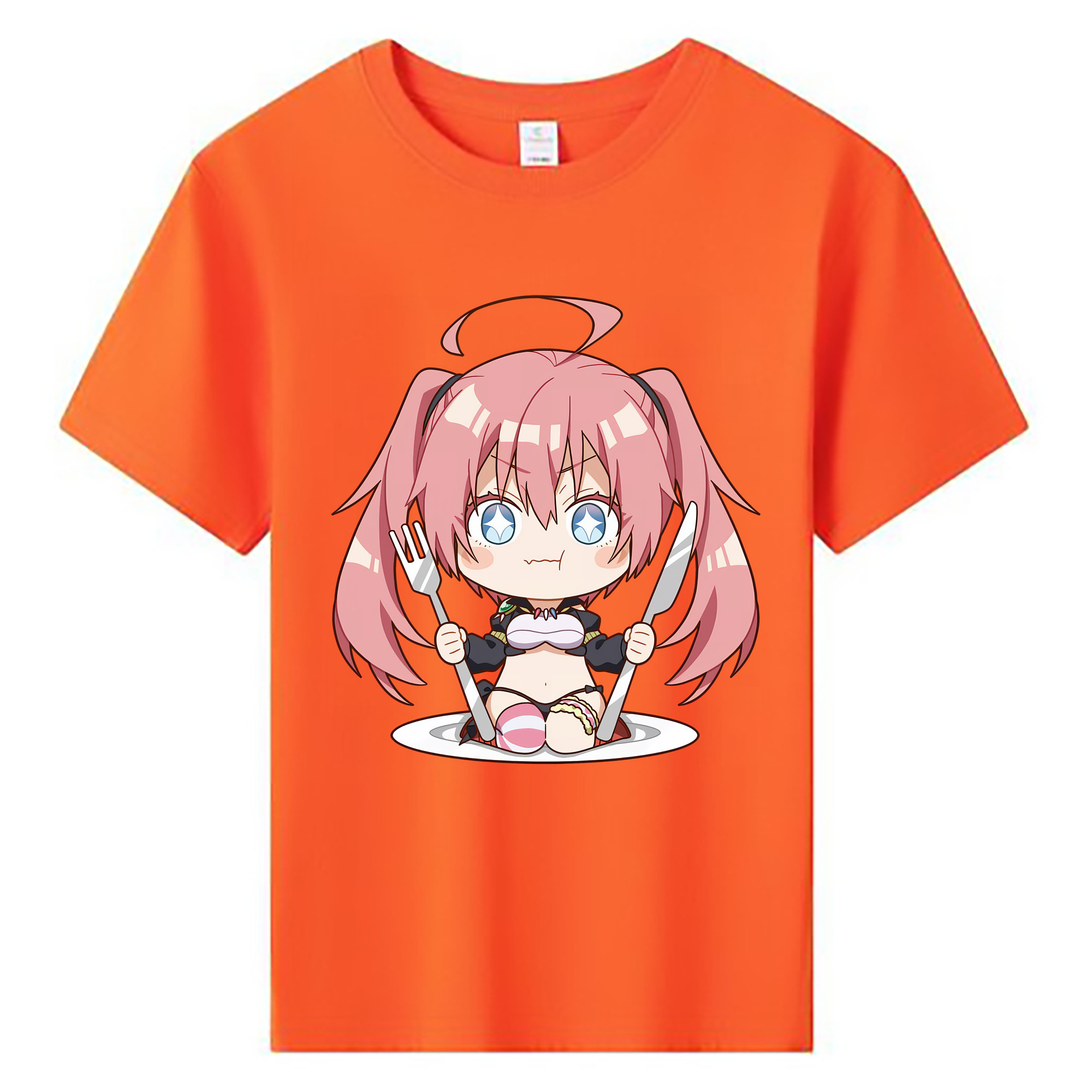 （画像用） 転スラ Regarding Reincarnated to Slime 綿100％キッズTシャツ（フロントプリント）