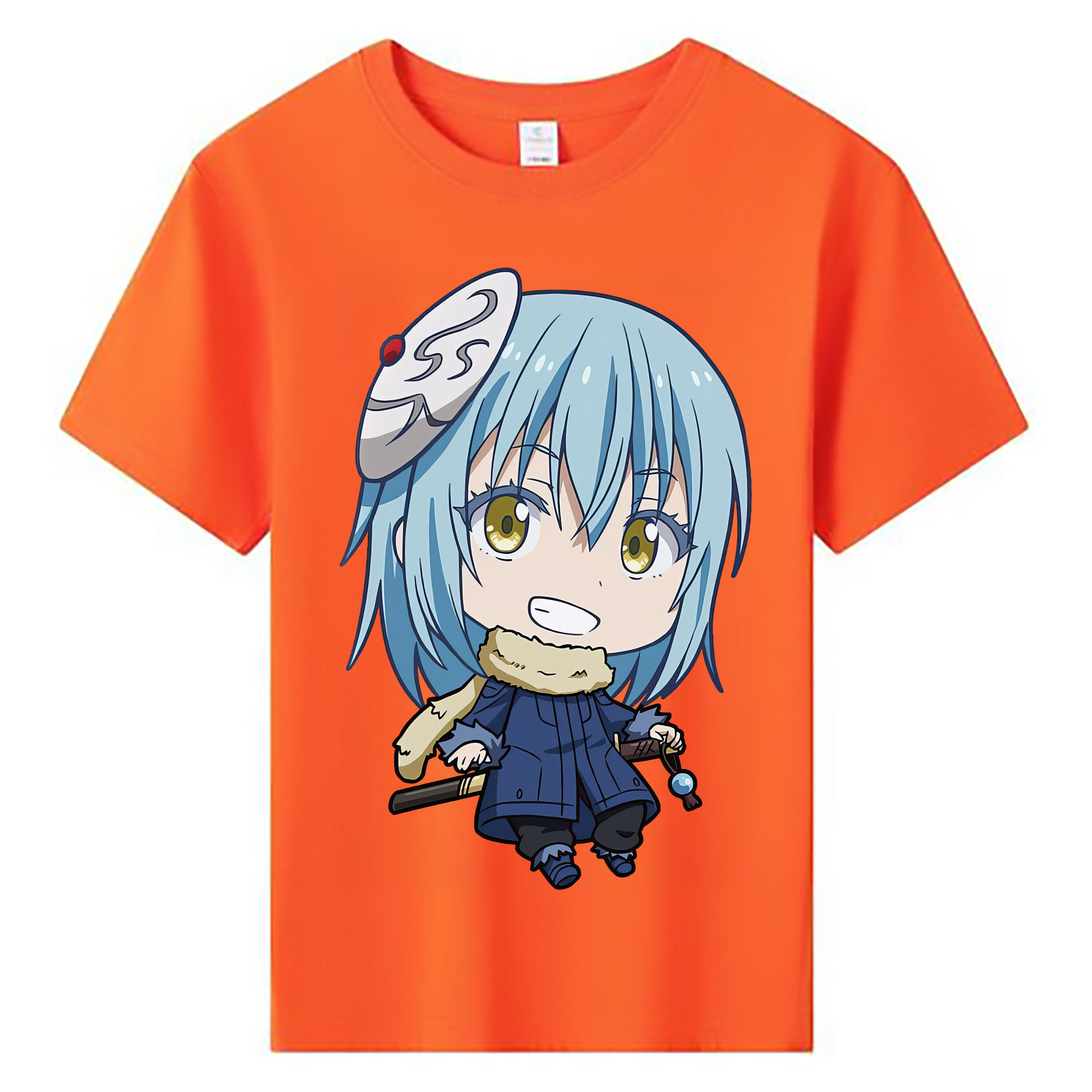 （画像用） 転スラ Regarding Reincarnated to Slime 綿100％キッズTシャツ（フロントプリント）