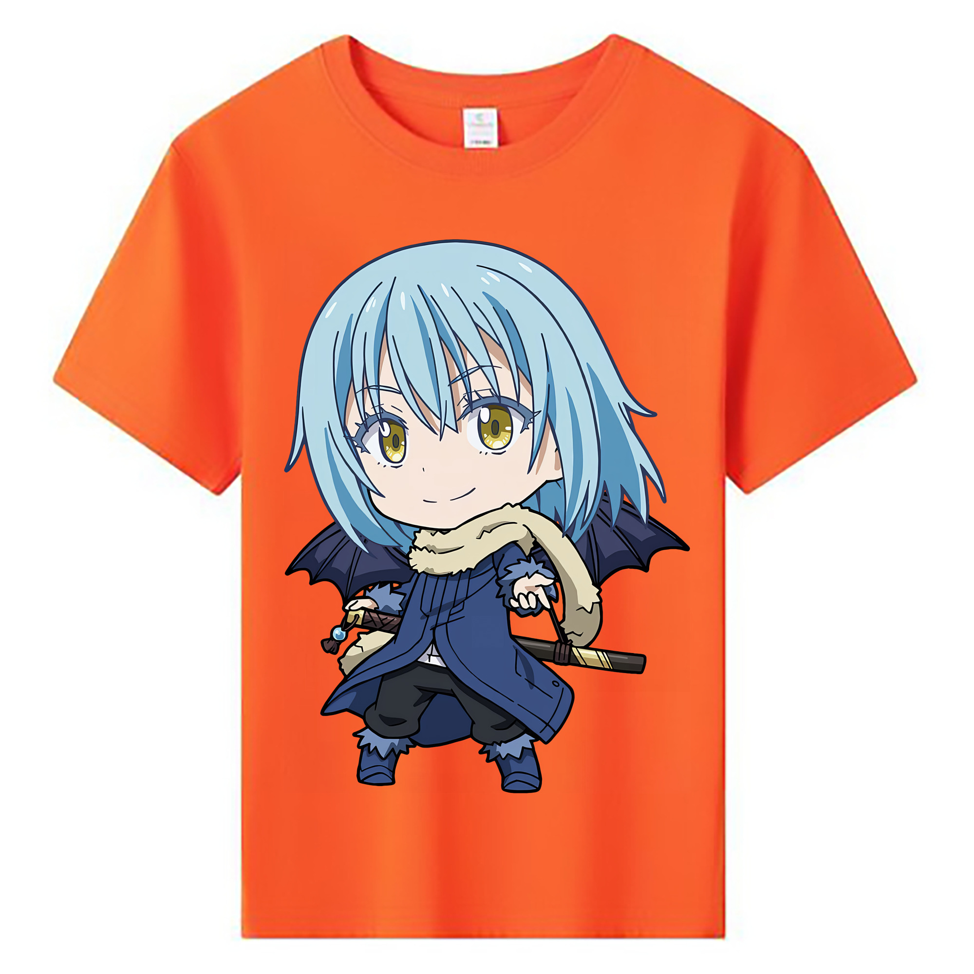 （画像用） 転スラ Regarding Reincarnated to Slime 綿100％キッズTシャツ（フロントプリント）