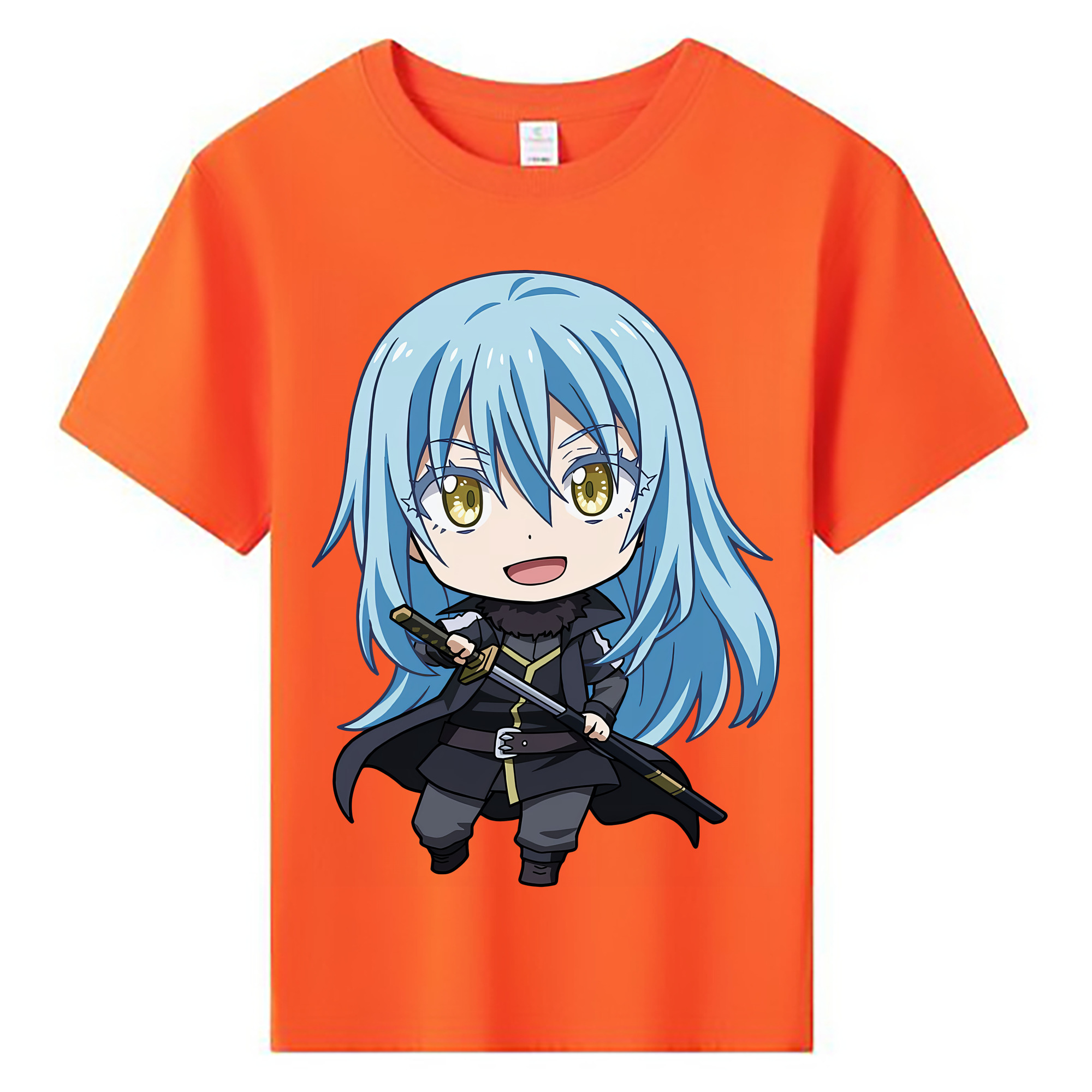 （画像用） 転スラ Regarding Reincarnated to Slime 綿100％キッズTシャツ（フロントプリント）