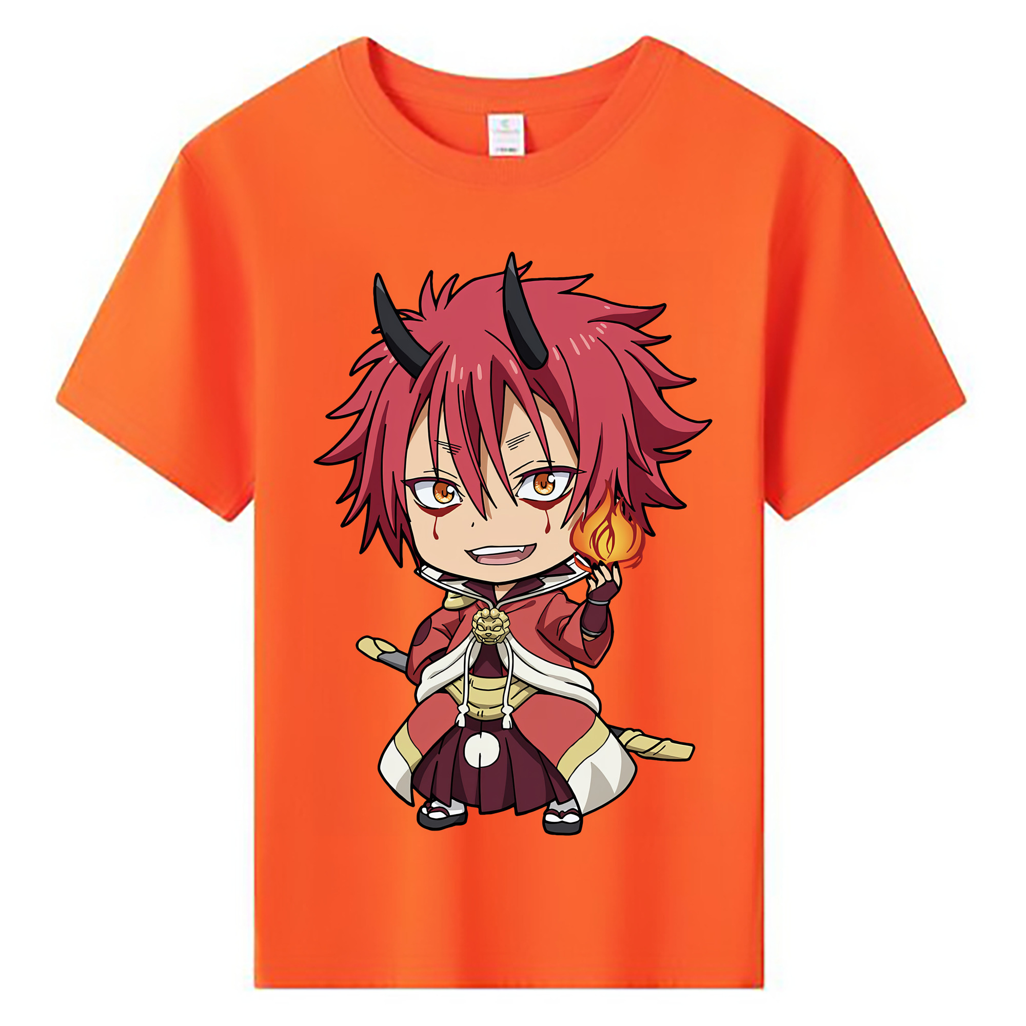 （画像用） 転スラ Regarding Reincarnated to Slime 綿100％キッズTシャツ（フロントプリント）