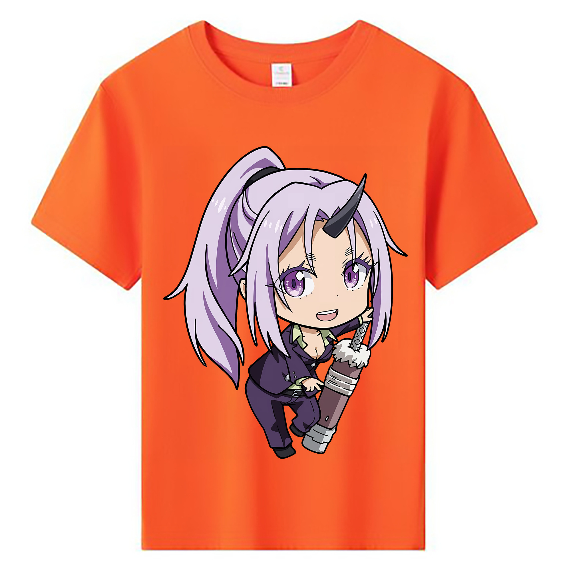 （画像用） 転スラ Regarding Reincarnated to Slime 綿100％キッズTシャツ（フロントプリント）