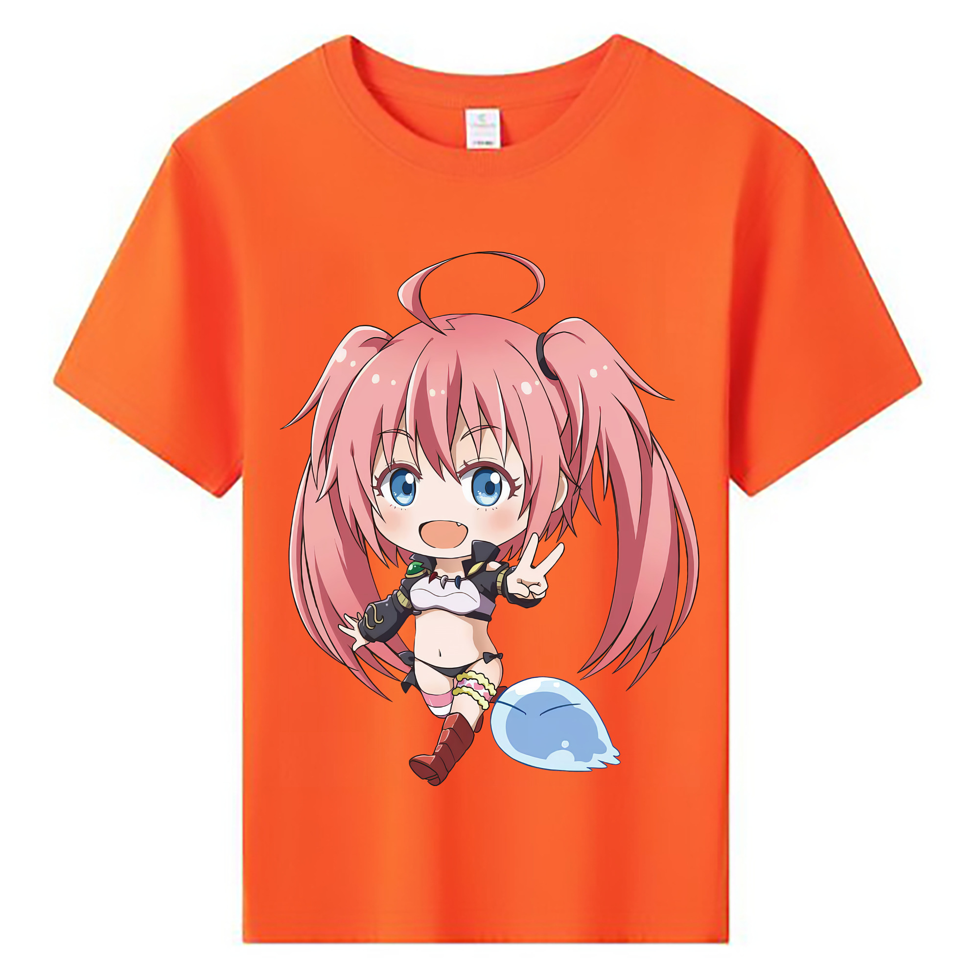 （画像用） 転スラ Regarding Reincarnated to Slime 綿100％キッズTシャツ（フロントプリント）