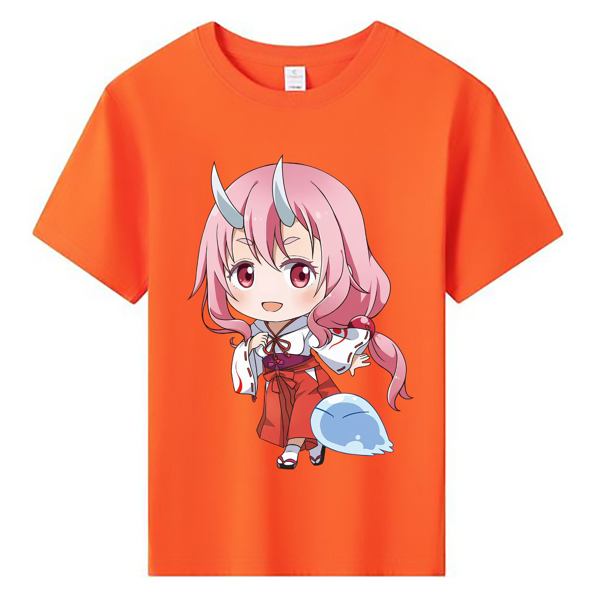 （画像用） 転スラ Regarding Reincarnated to Slime 綿100％キッズTシャツ（フロントプリント）
