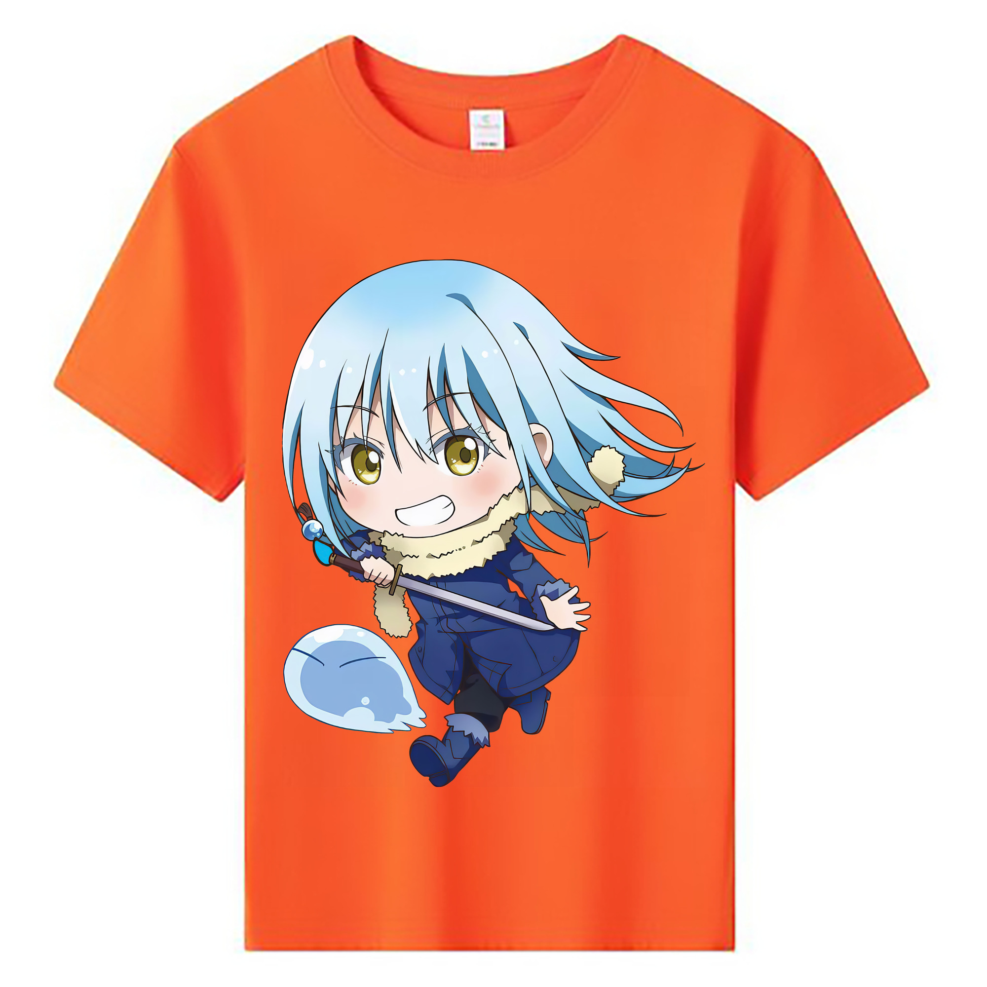 （画像用） 転スラ Regarding Reincarnated to Slime 綿100％キッズTシャツ（フロントプリント）