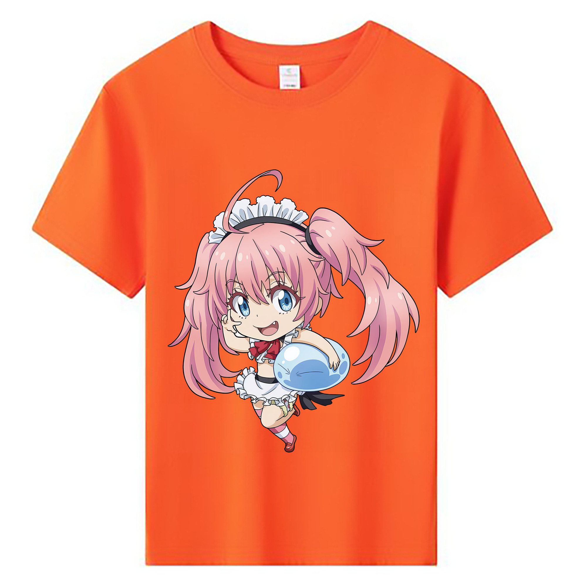 （画像用） 転スラ Regarding Reincarnated to Slime 綿100％キッズTシャツ（フロントプリント）