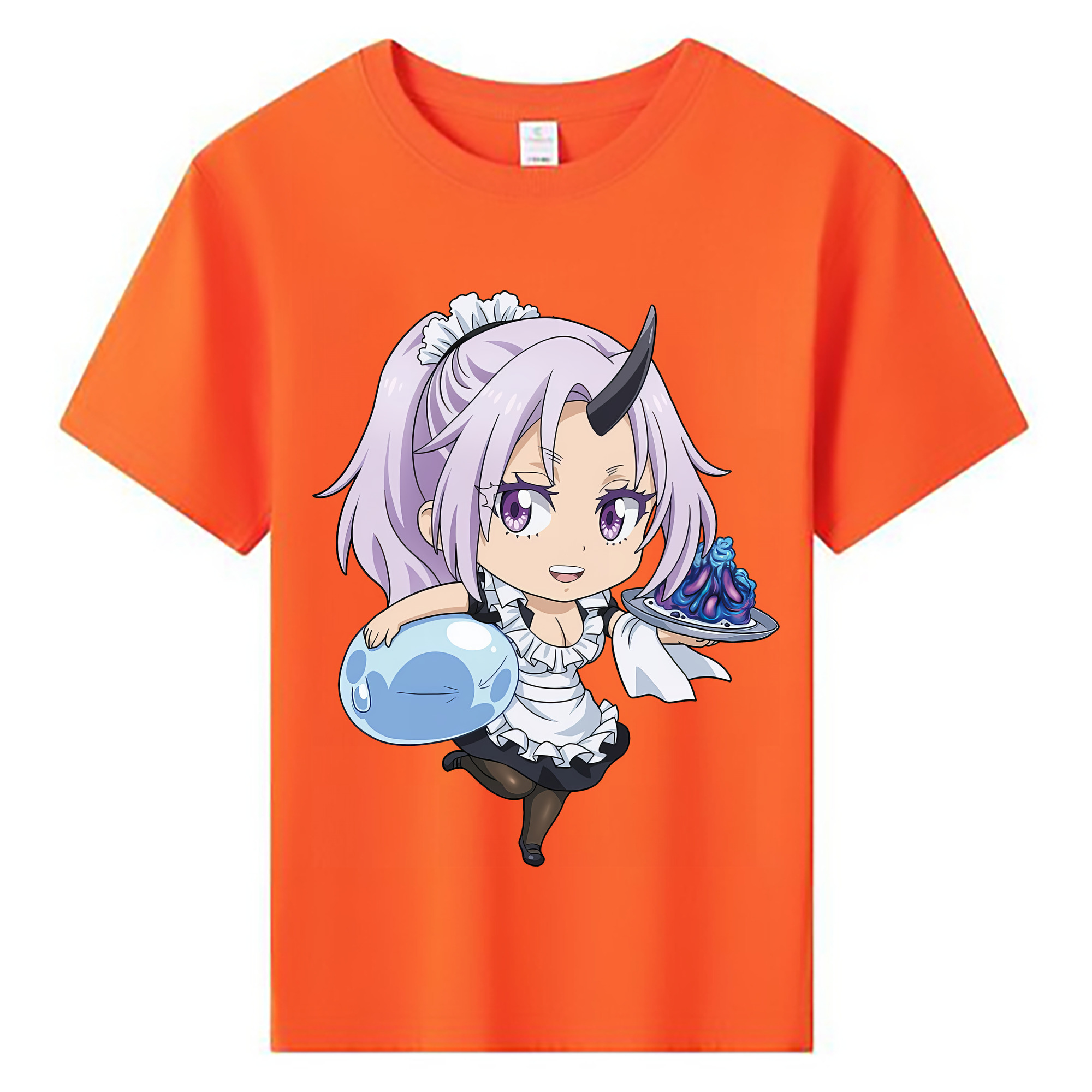 （画像用） 転スラ Regarding Reincarnated to Slime 綿100％キッズTシャツ（フロントプリント）