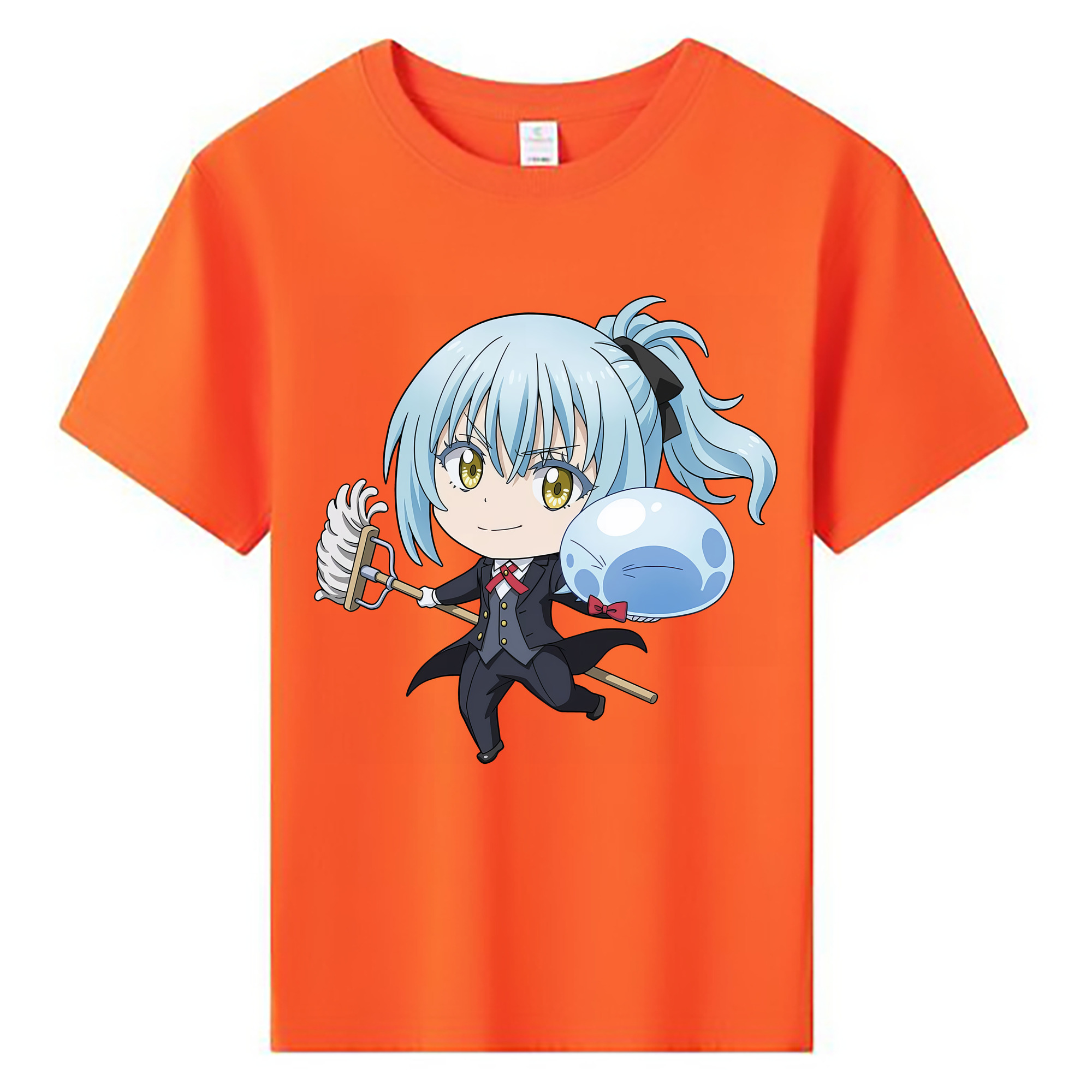 （画像用） 転スラ Regarding Reincarnated to Slime 綿100％キッズTシャツ（フロントプリント）