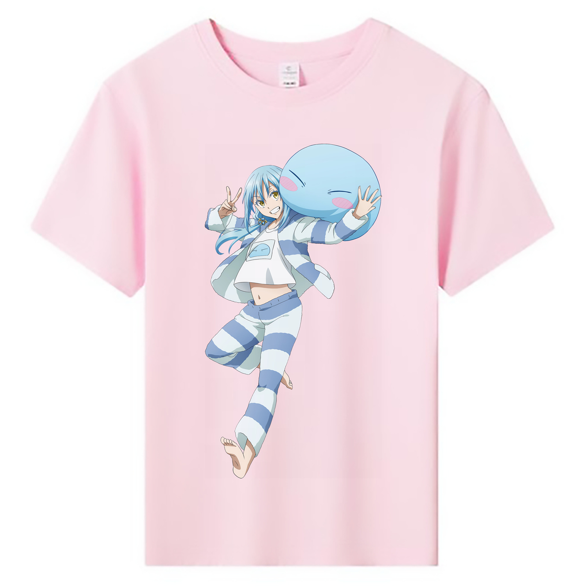 （画像用） 転スラ Regarding Reincarnated to Slime 綿100％キッズTシャツ（フロントプリント）
