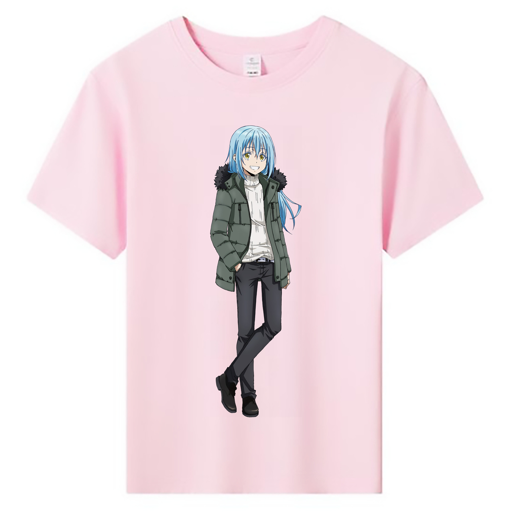 （画像用） 転スラ Regarding Reincarnated to Slime 綿100％キッズTシャツ（フロントプリント）