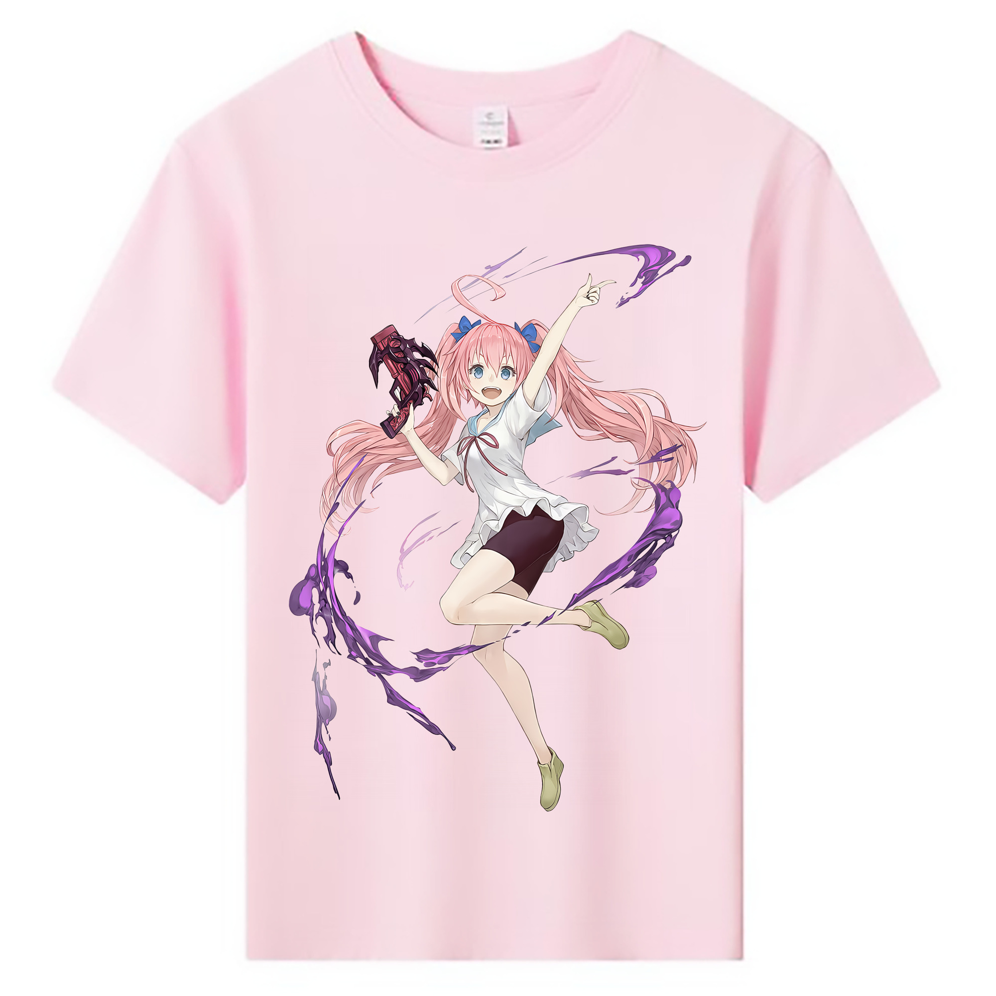 （画像用） 転スラ Regarding Reincarnated to Slime 綿100％キッズTシャツ（フロントプリント）