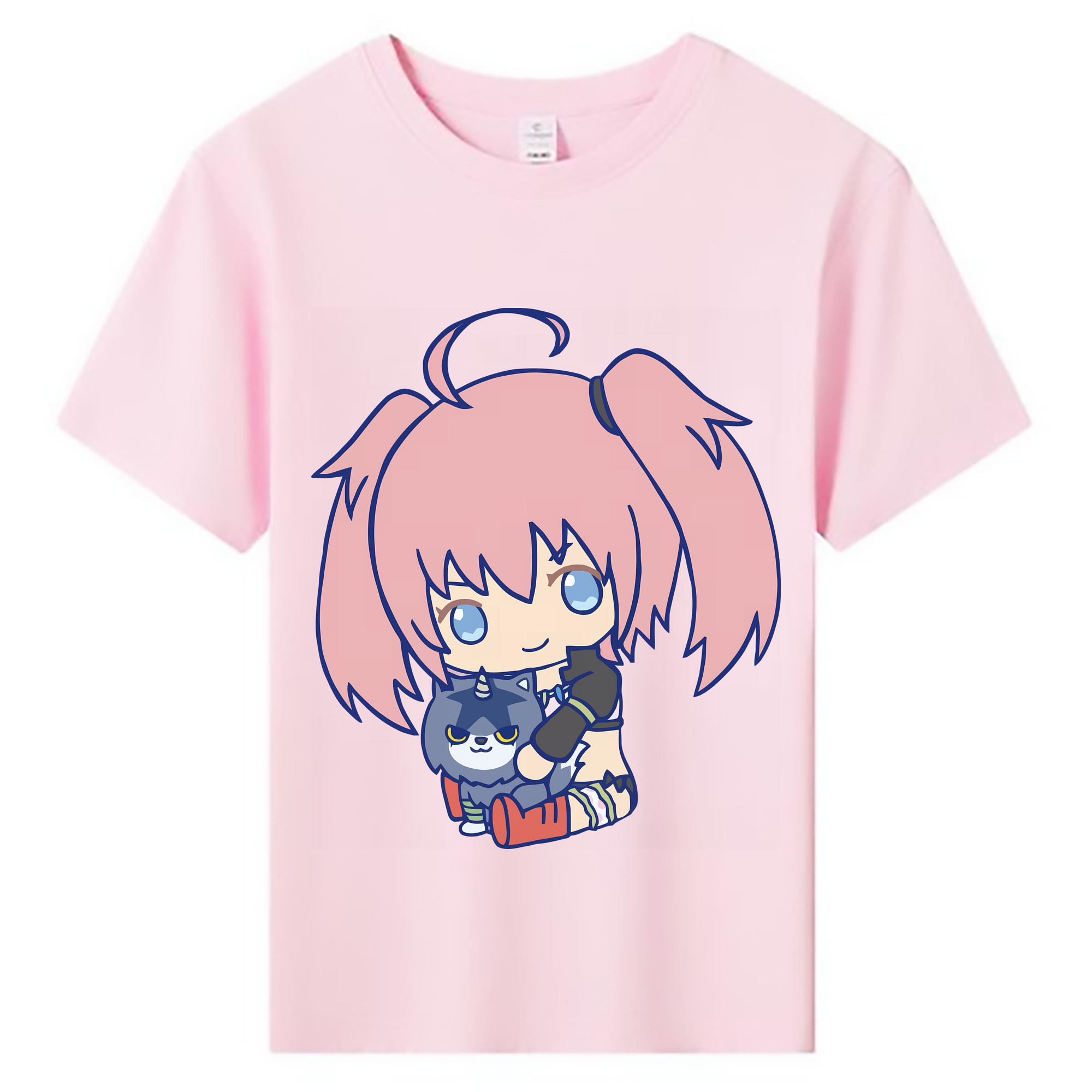 （画像用） 転スラ Regarding Reincarnated to Slime 綿100％キッズTシャツ（フロントプリント）
