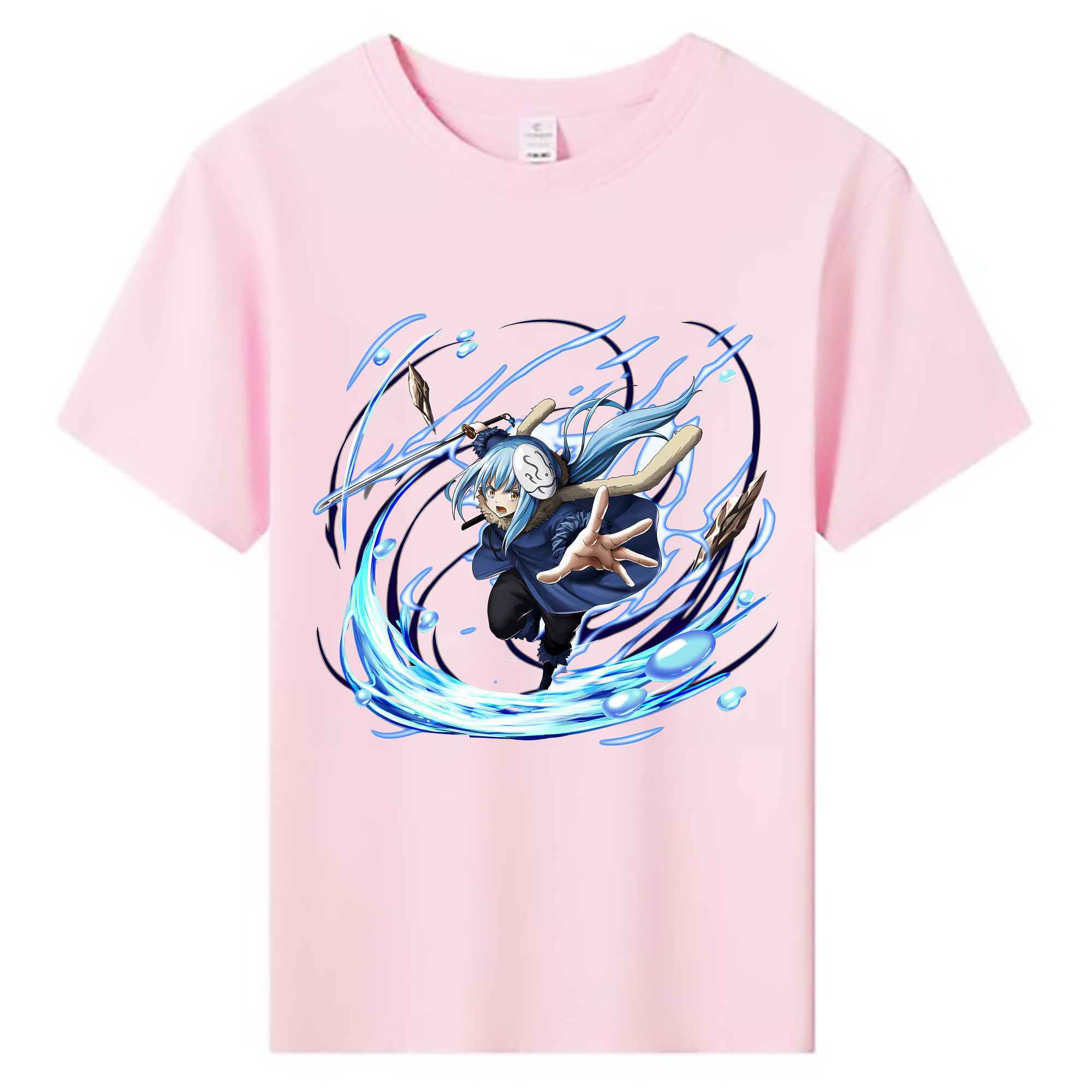 （画像用） 転スラ Regarding Reincarnated to Slime 綿100％キッズTシャツ（フロントプリント）