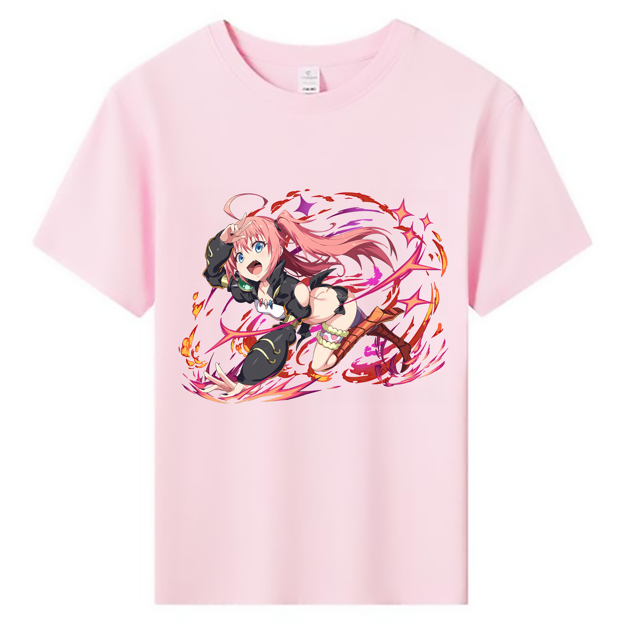 （画像用） 転スラ Regarding Reincarnated to Slime 綿100％キッズTシャツ（フロントプリント）