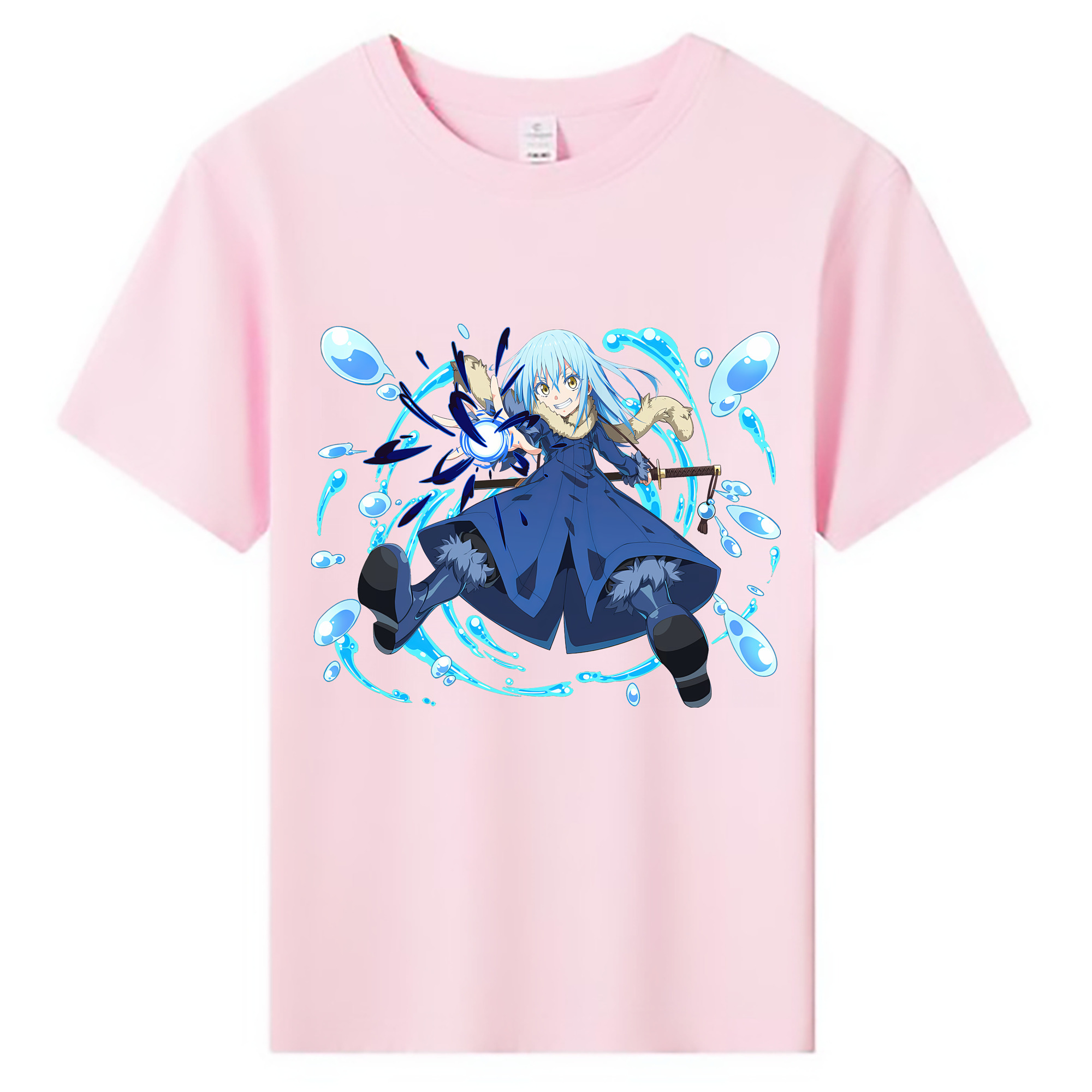 （画像用） 転スラ Regarding Reincarnated to Slime 綿100％キッズTシャツ（フロントプリント）