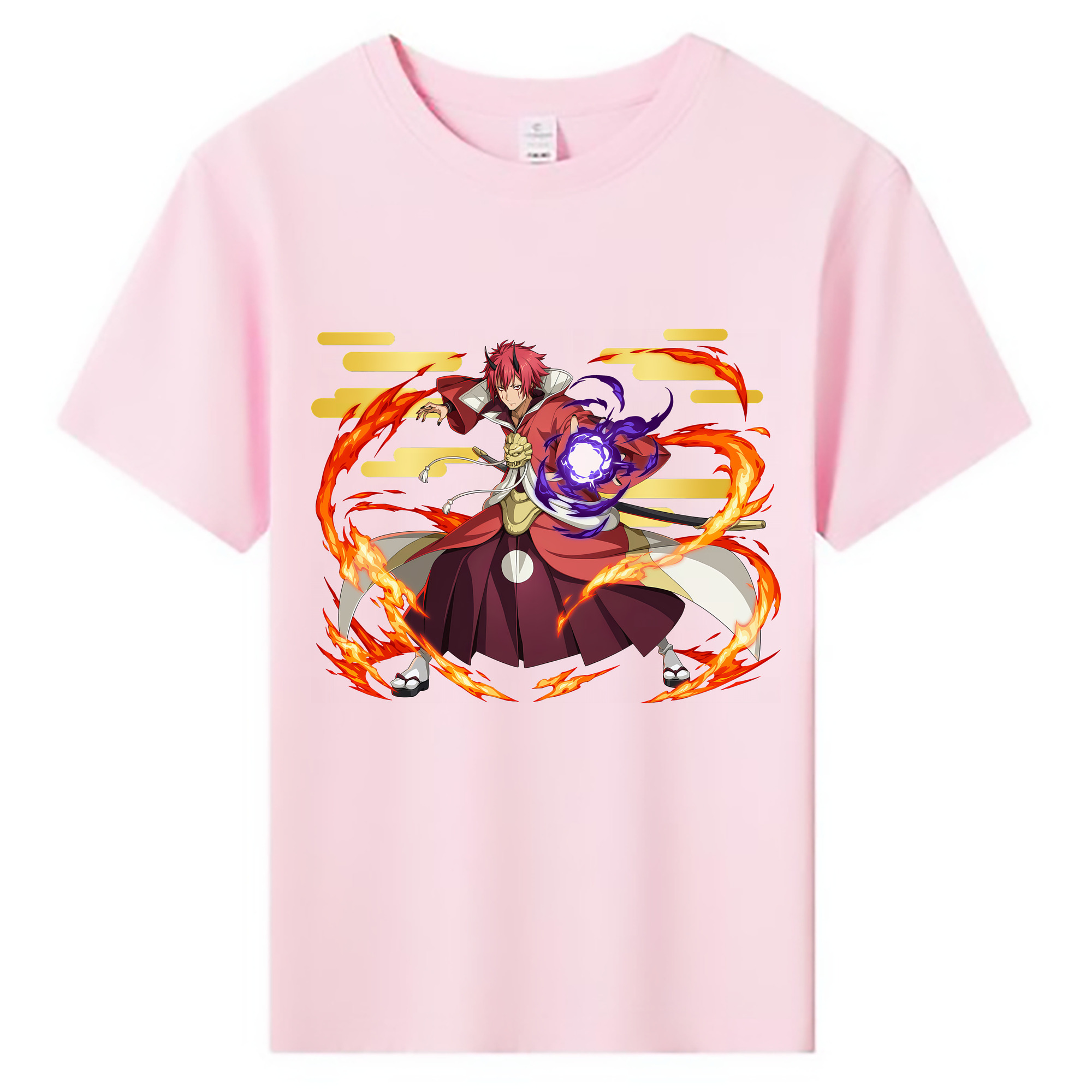 （画像用） 転スラ Regarding Reincarnated to Slime 綿100％キッズTシャツ（フロントプリント）