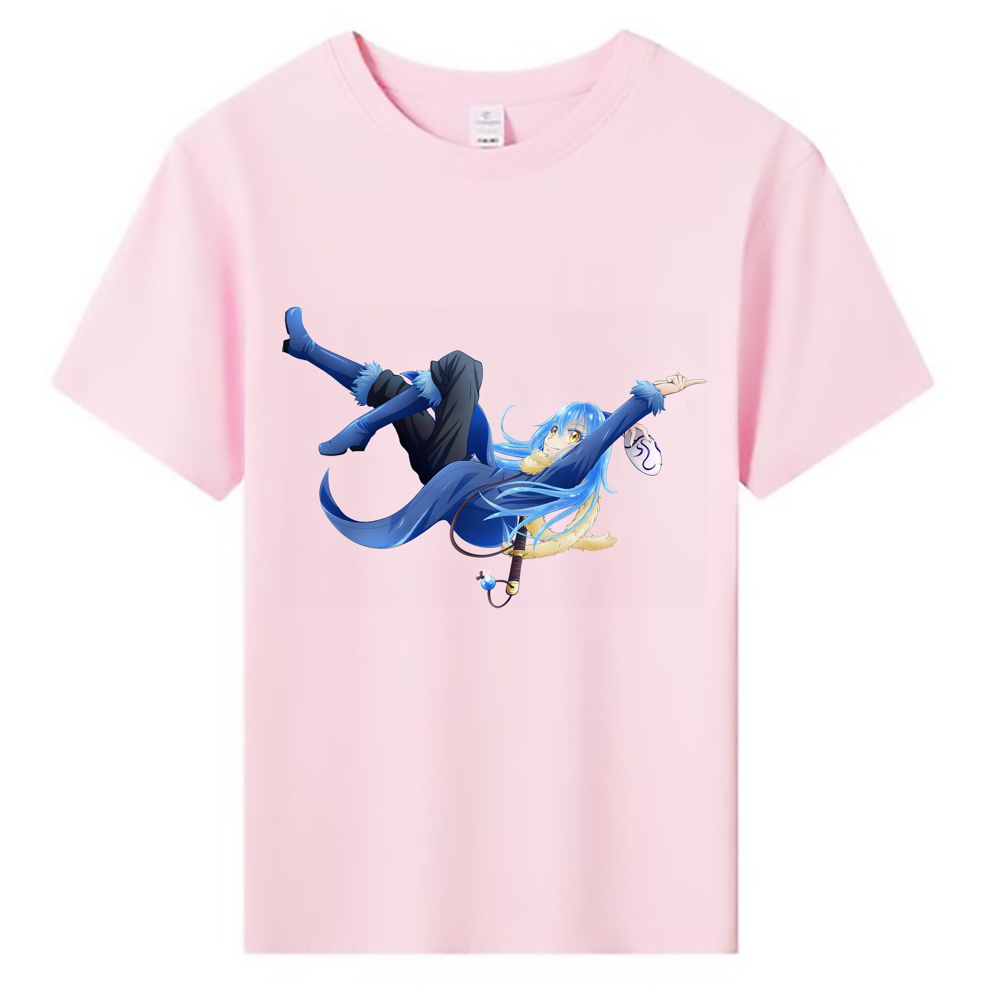 （画像用） 転スラ Regarding Reincarnated to Slime 綿100％キッズTシャツ（フロントプリント）