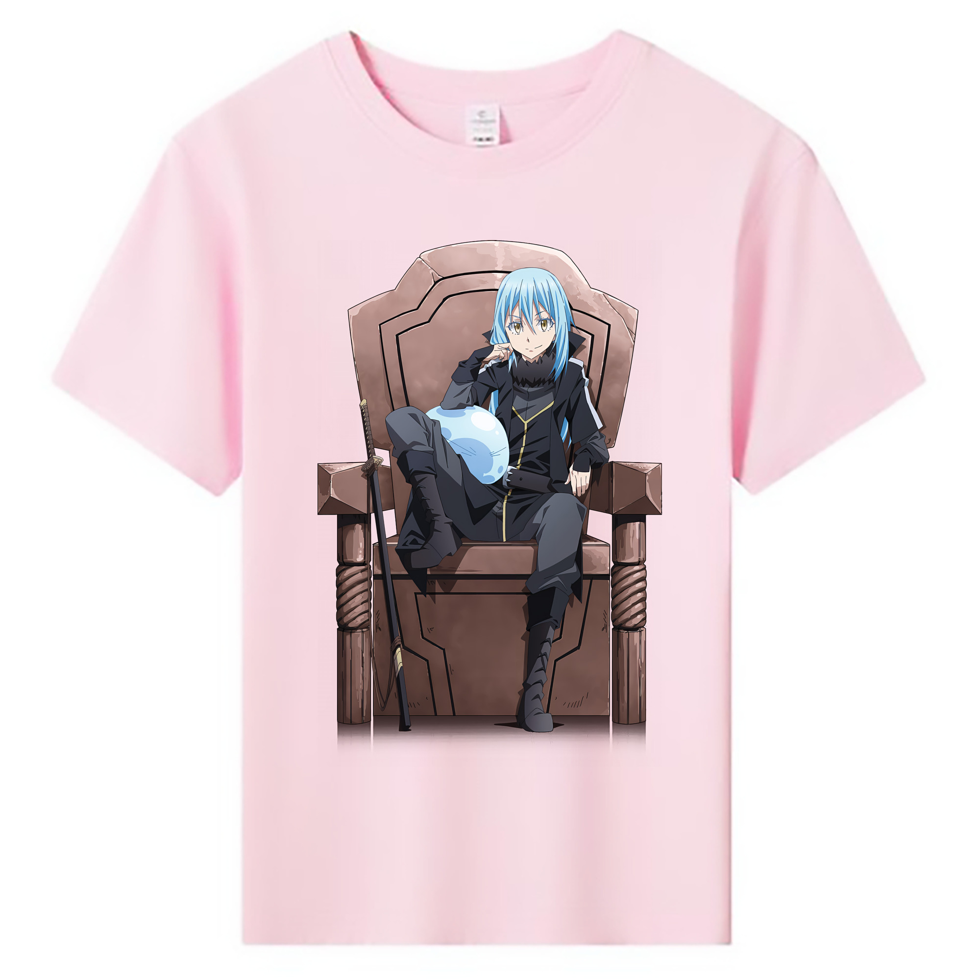 （画像用） 転スラ Regarding Reincarnated to Slime 綿100％キッズTシャツ（フロントプリント）