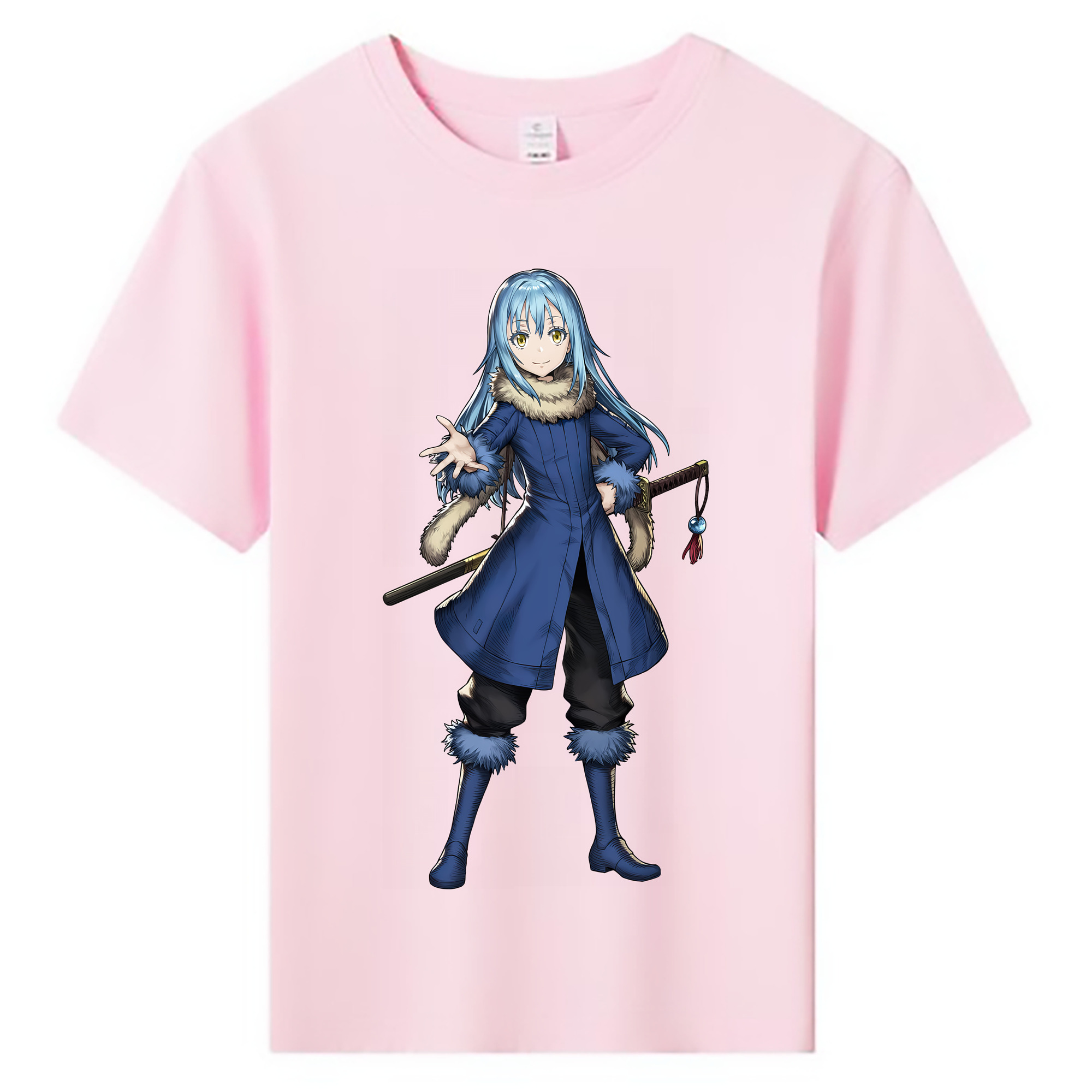 （画像用） 転スラ Regarding Reincarnated to Slime 綿100％キッズTシャツ（フロントプリント）