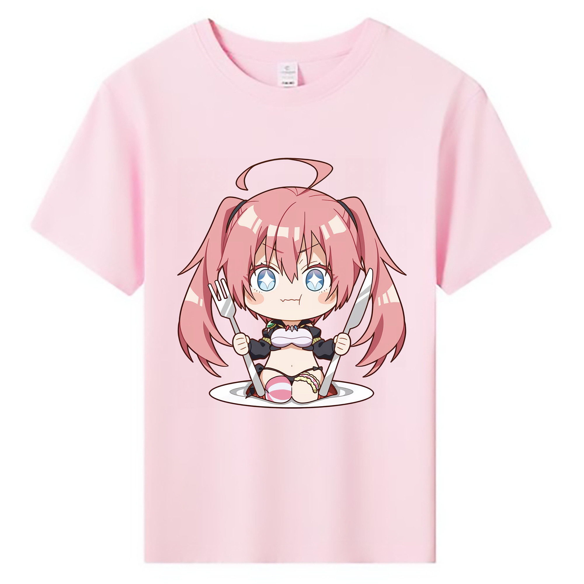 （画像用） 転スラ Regarding Reincarnated to Slime 綿100％キッズTシャツ（フロントプリント）