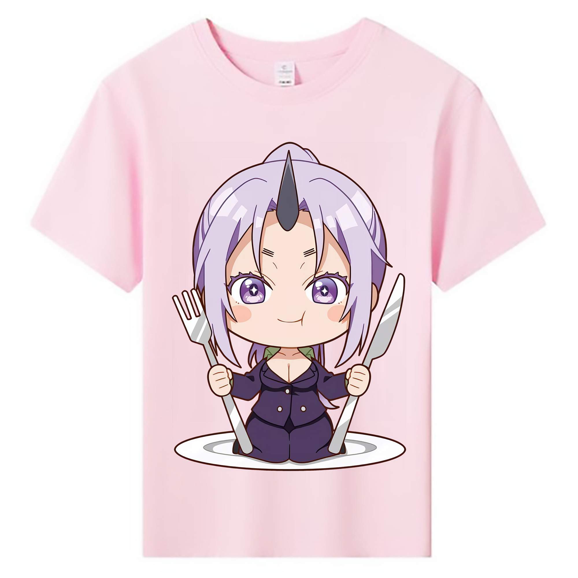 （画像用） 転スラ Regarding Reincarnated to Slime 綿100％キッズTシャツ（フロントプリント）