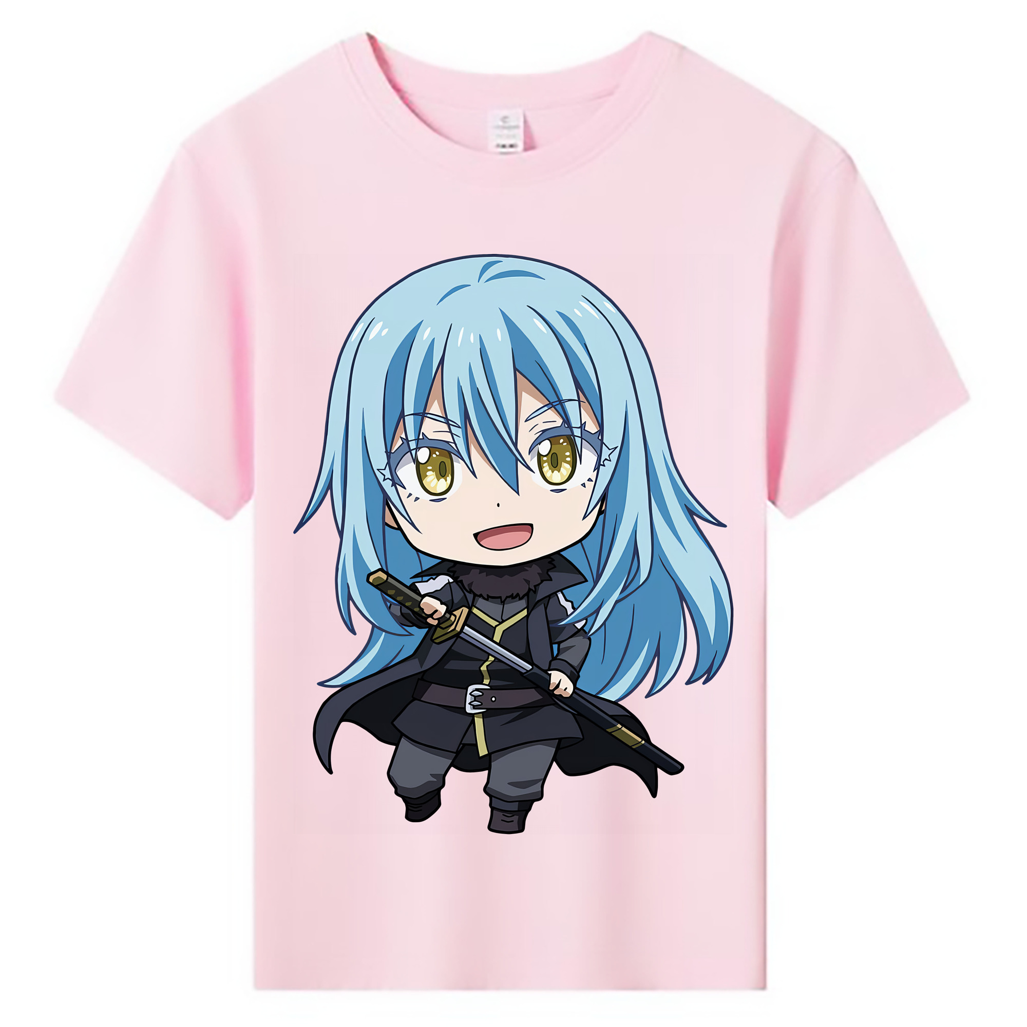 （画像用） 転スラ Regarding Reincarnated to Slime 綿100％キッズTシャツ（フロントプリント）