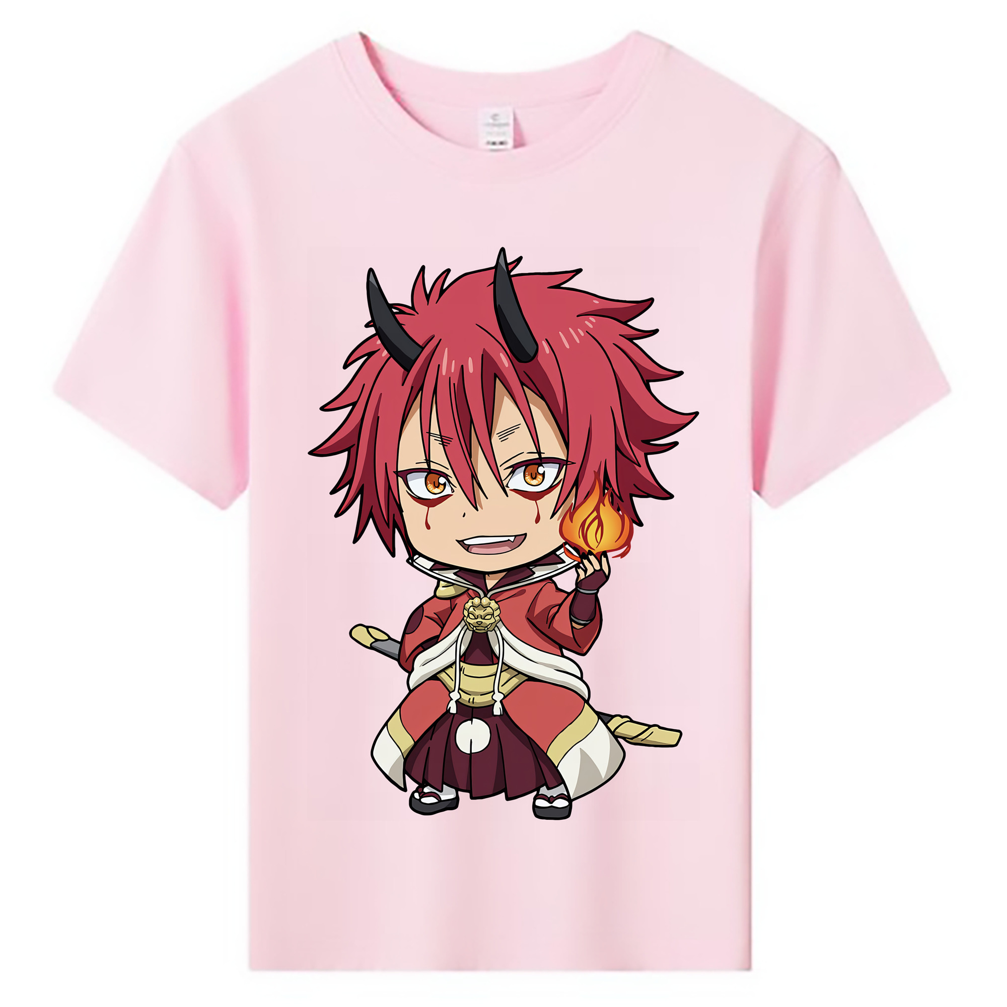 （画像用） 転スラ Regarding Reincarnated to Slime 綿100％キッズTシャツ（フロントプリント）