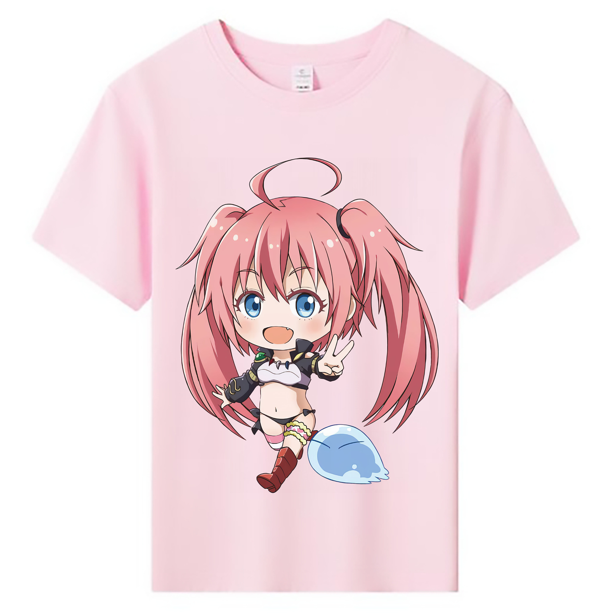 （画像用） 転スラ Regarding Reincarnated to Slime 綿100％キッズTシャツ（フロントプリント）