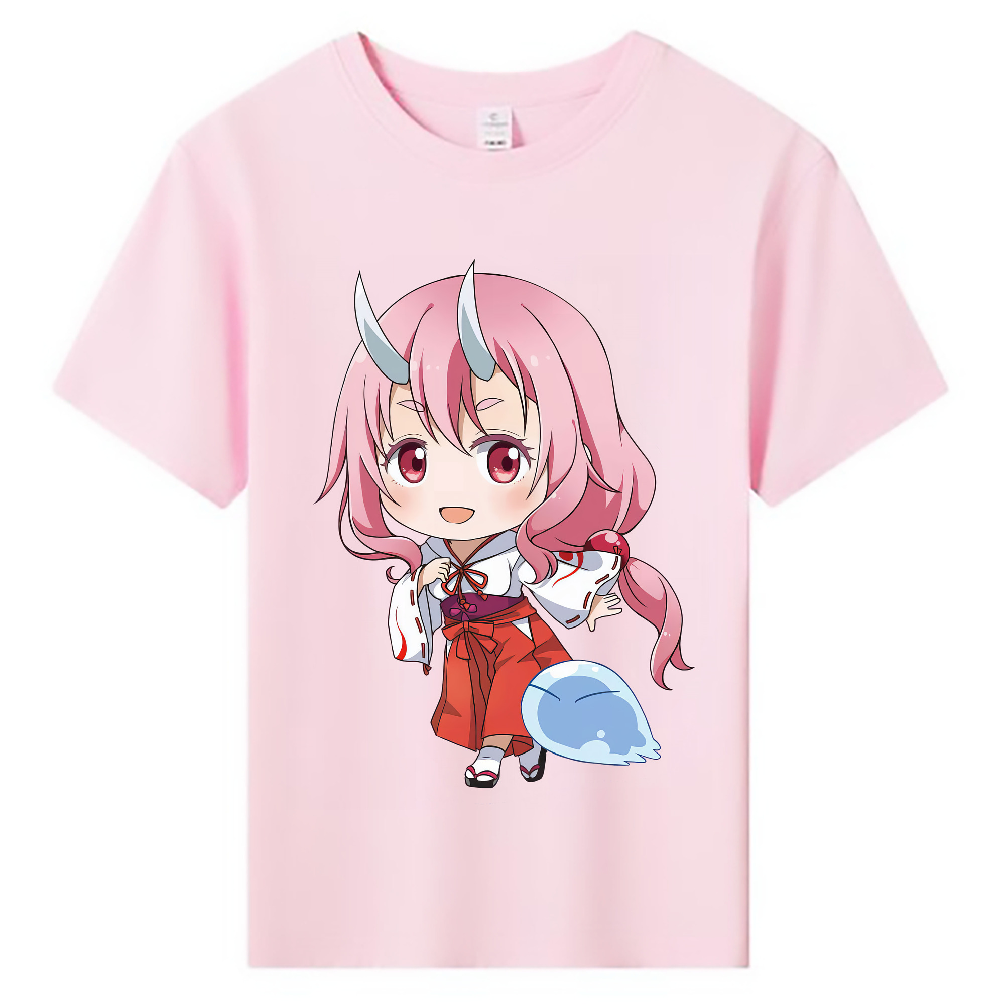 （画像用） 転スラ Regarding Reincarnated to Slime 綿100％キッズTシャツ（フロントプリント）