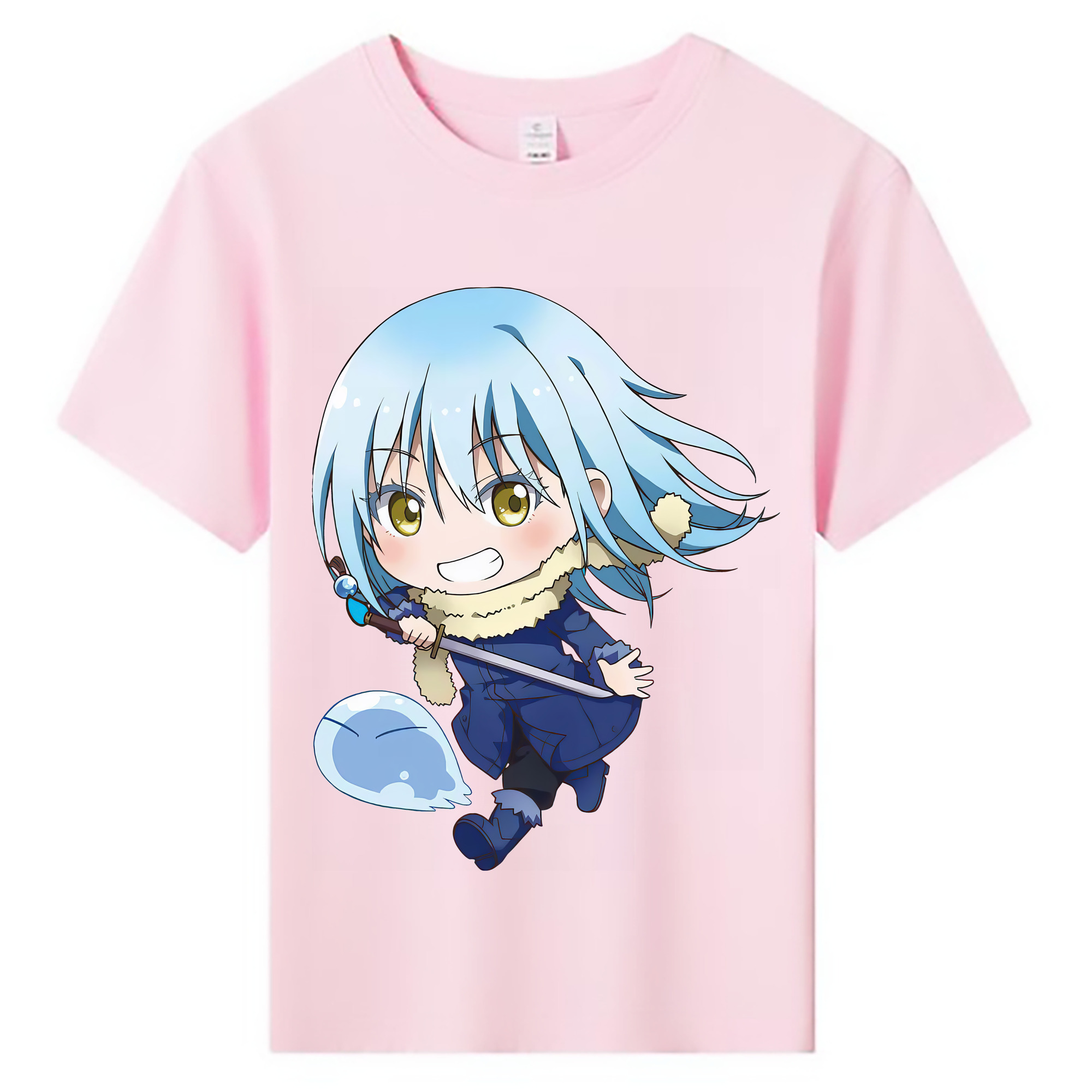 （画像用） 転スラ Regarding Reincarnated to Slime 綿100％キッズTシャツ（フロントプリント）