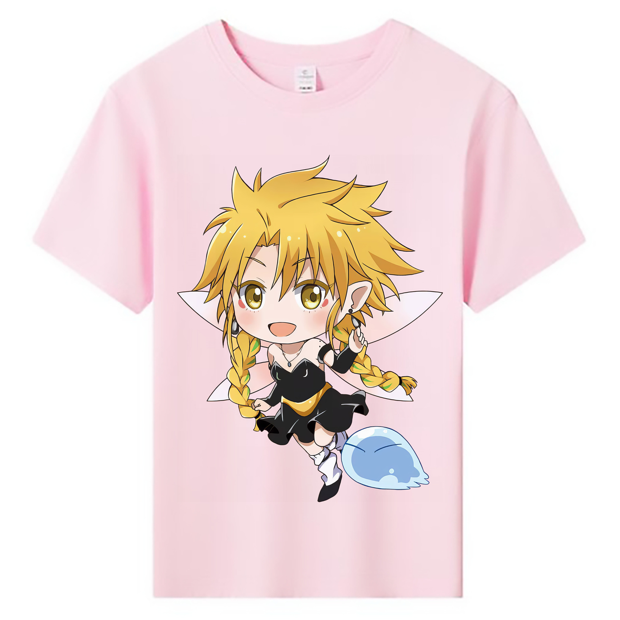 （画像用） 転スラ Regarding Reincarnated to Slime 綿100％キッズTシャツ（フロントプリント）